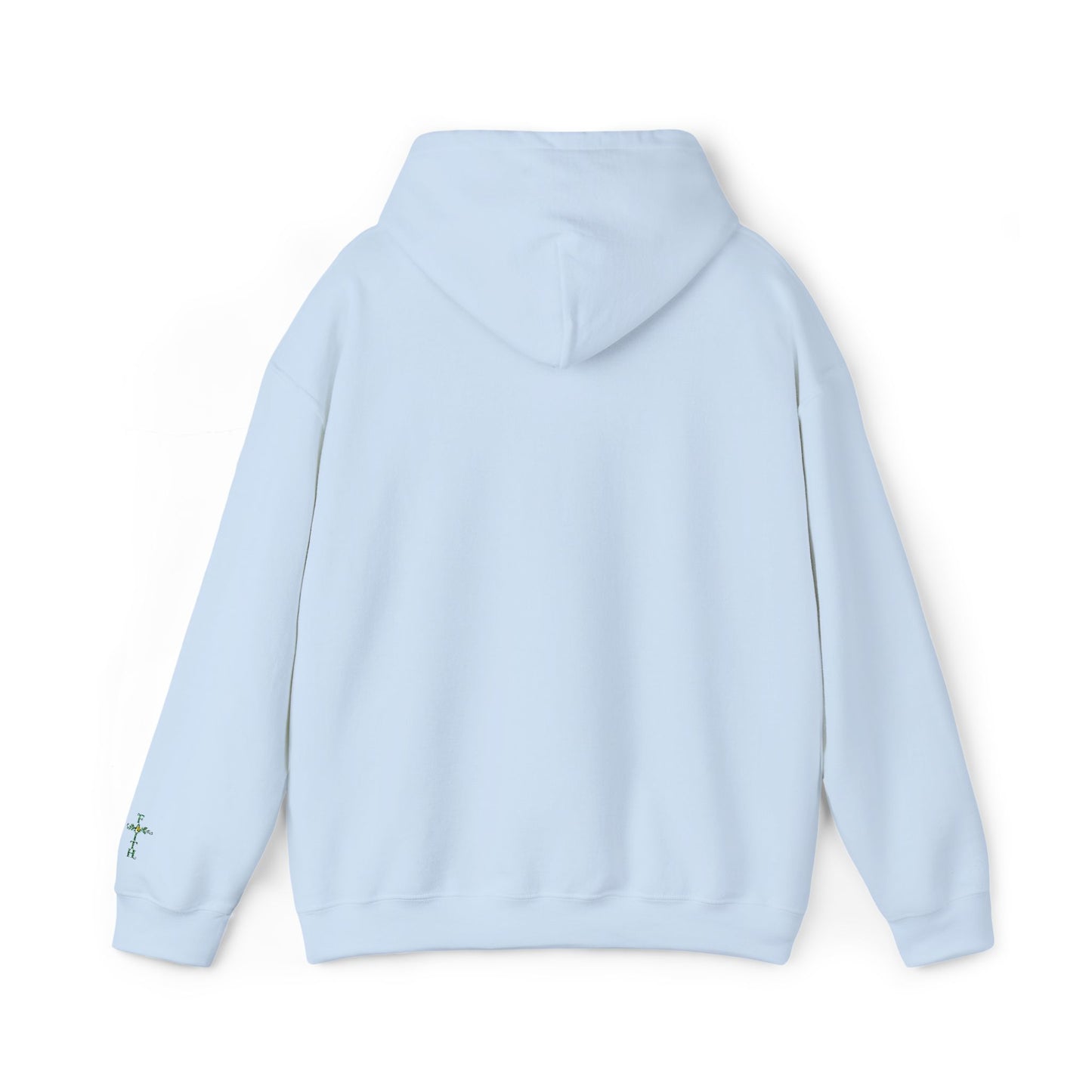 Embroidered "Faith Cross" Hoodie — Floral Faith Cross Pullover