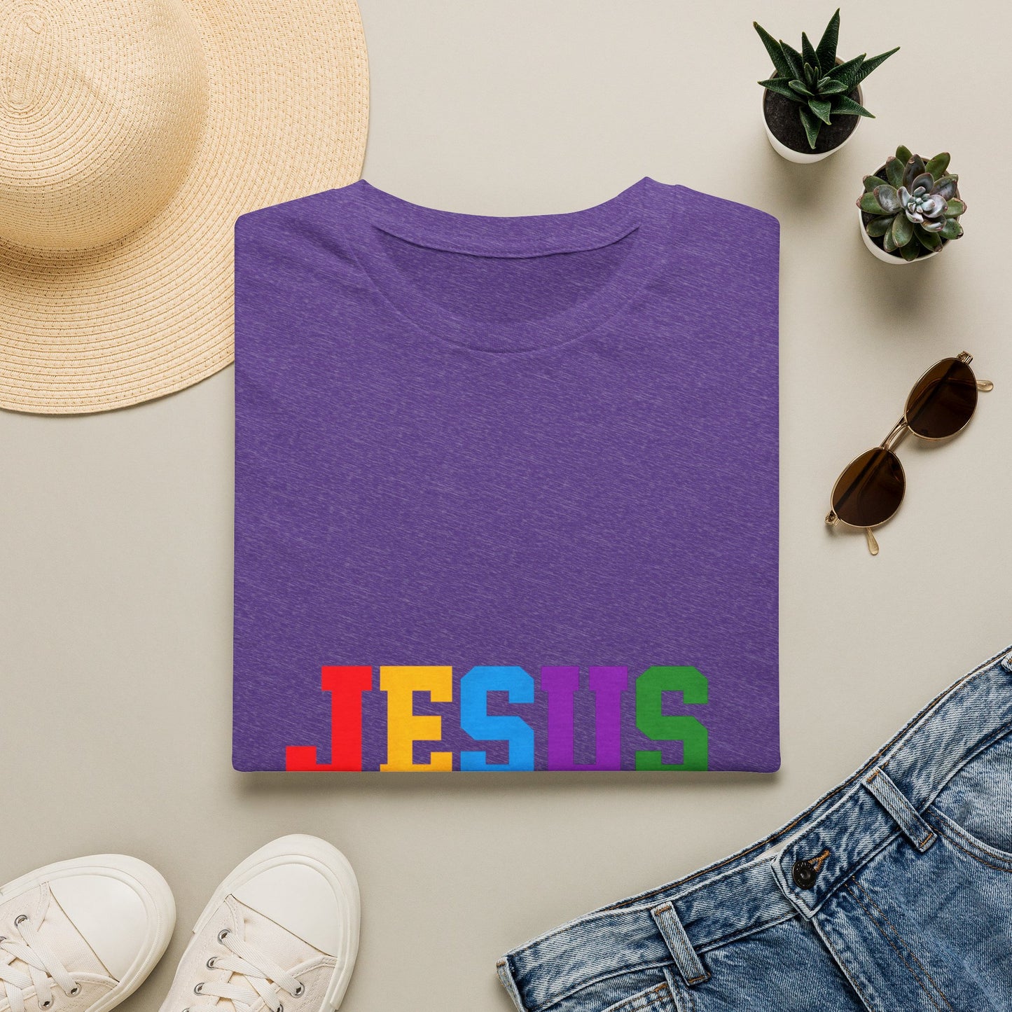 "Jesus" Colorful Graphic Tee
