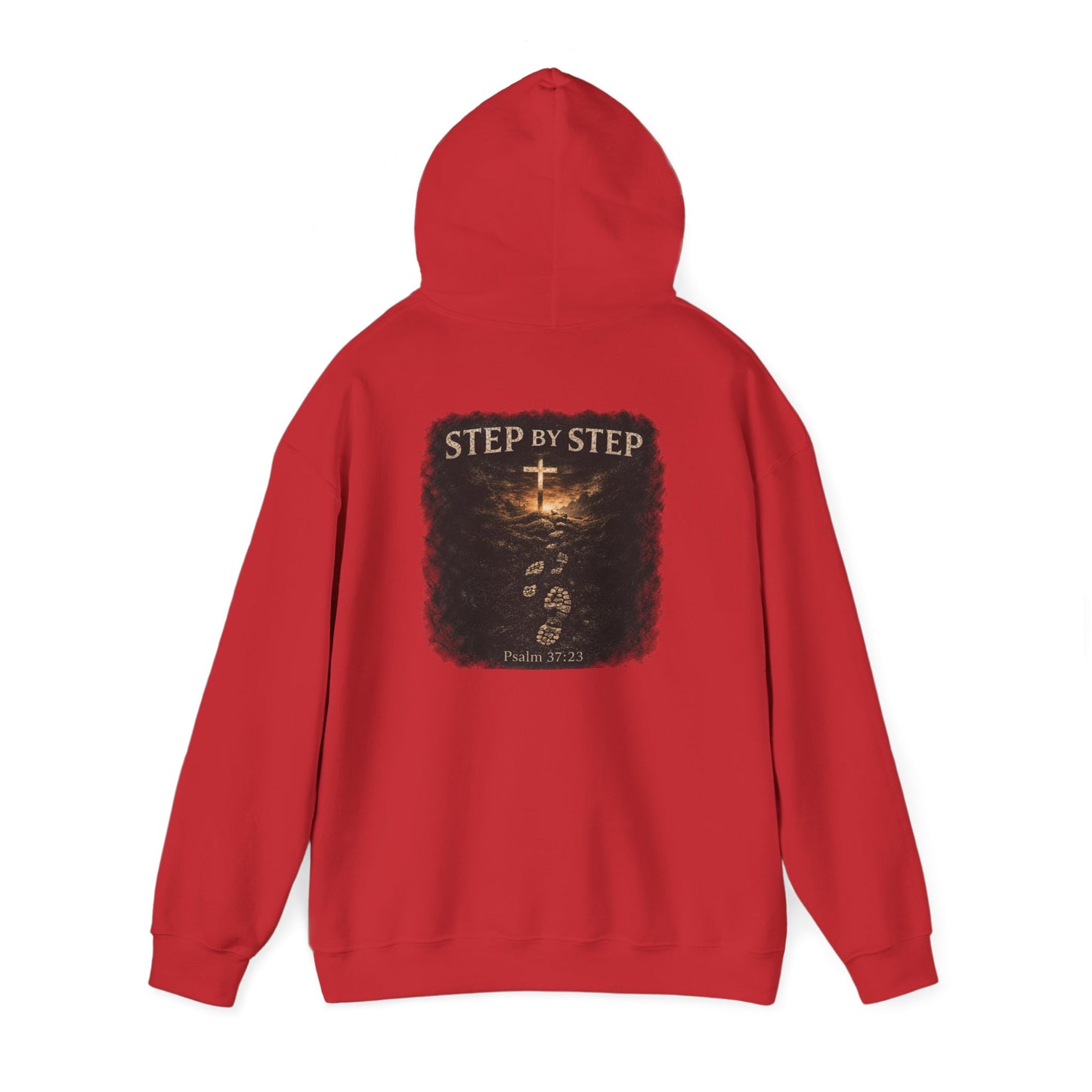 Psalm 23 'Step by Step' Christian Hoodie — Inspirational Faith Sweatshirt