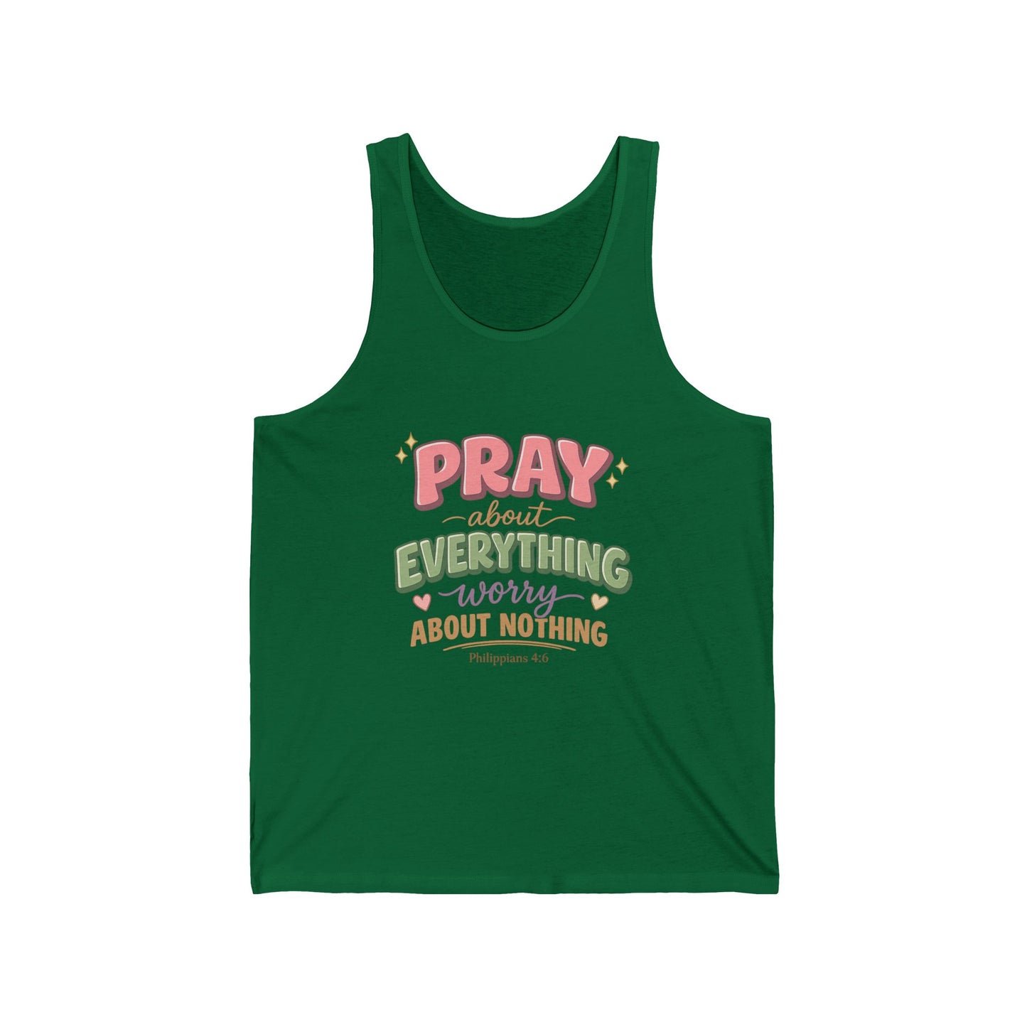 "Pray About Everything" Women's Tank Top — Faith-Based Inspirational Prayer Shirt