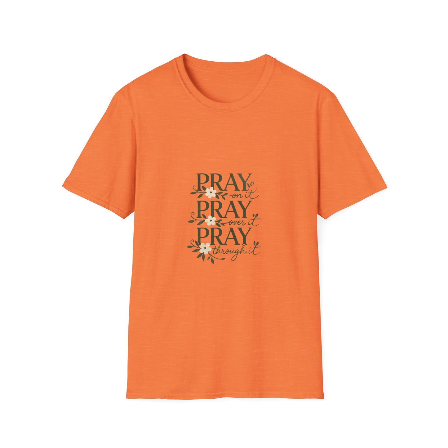 Floral "Pray On It, Pray Over It, Pray Through It" Tee