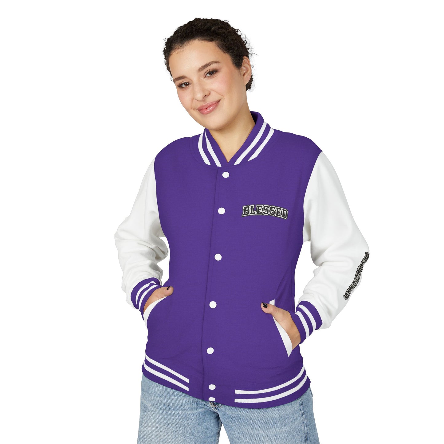 Blessed Letterman Jacket — Christian Varsity Style Jacket
