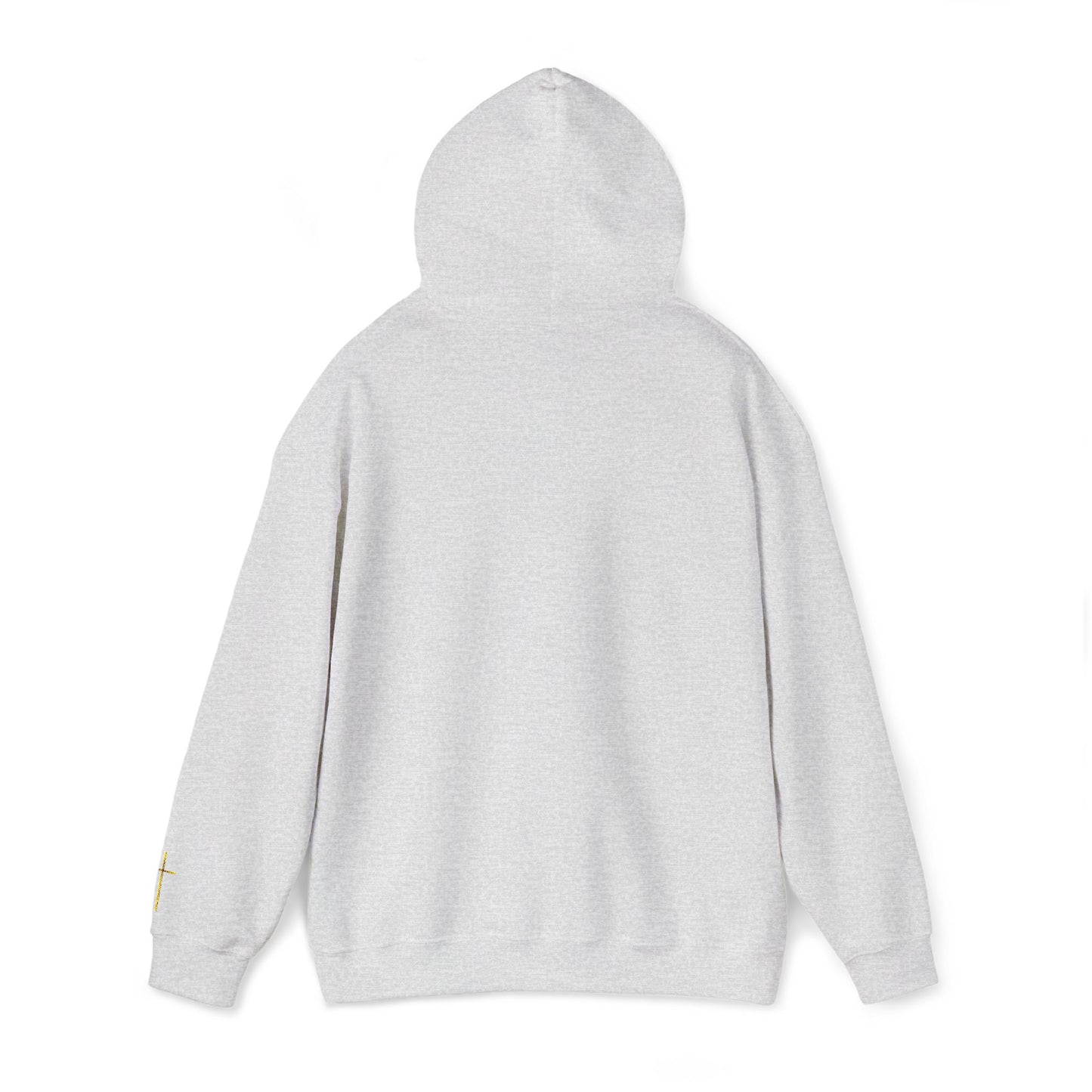 Embroidered "Blessed Beyond Measure" — Faith-Inspired White Pullover with Gold Cross