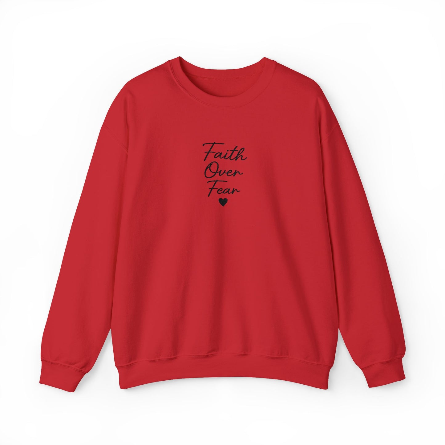 Embroidered "Faith Over Fear" Quietly Confident Christian Testimony