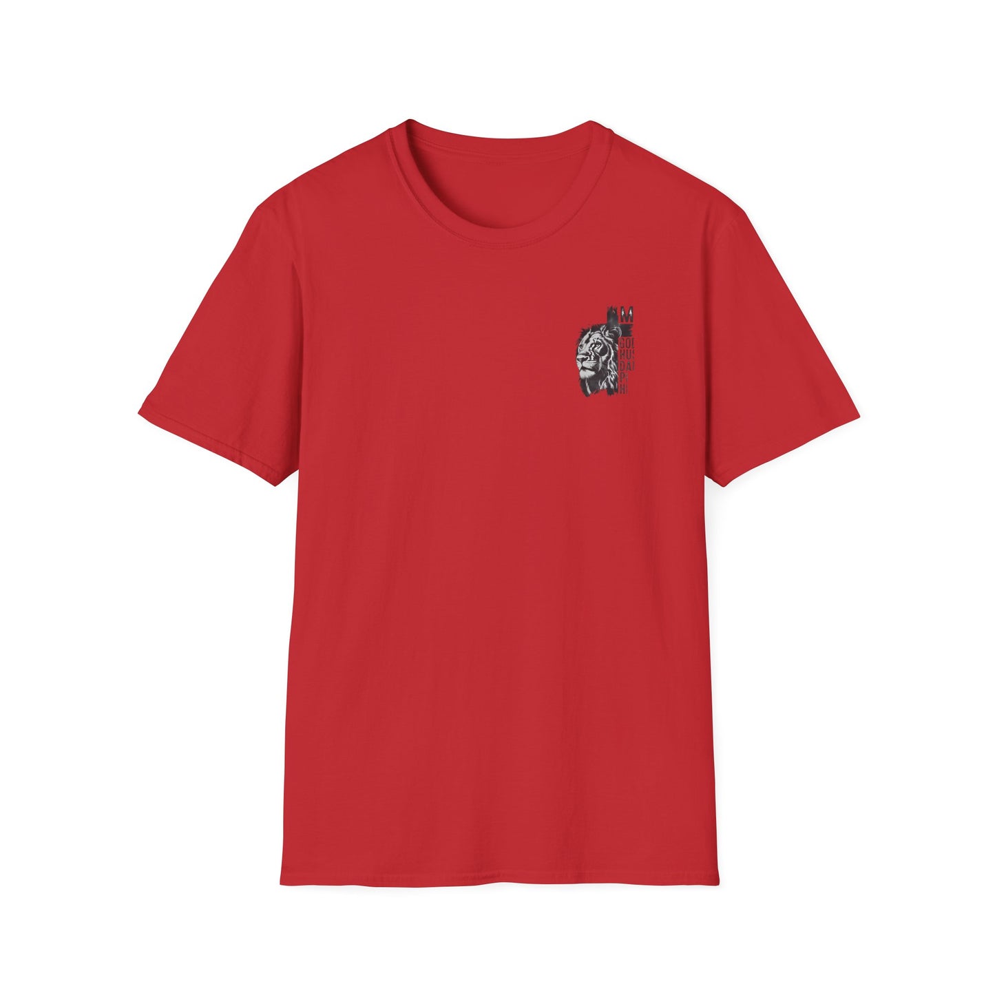 Lion Portrait Pocket T-Shirt — Minimalist Animal Graphic Tee