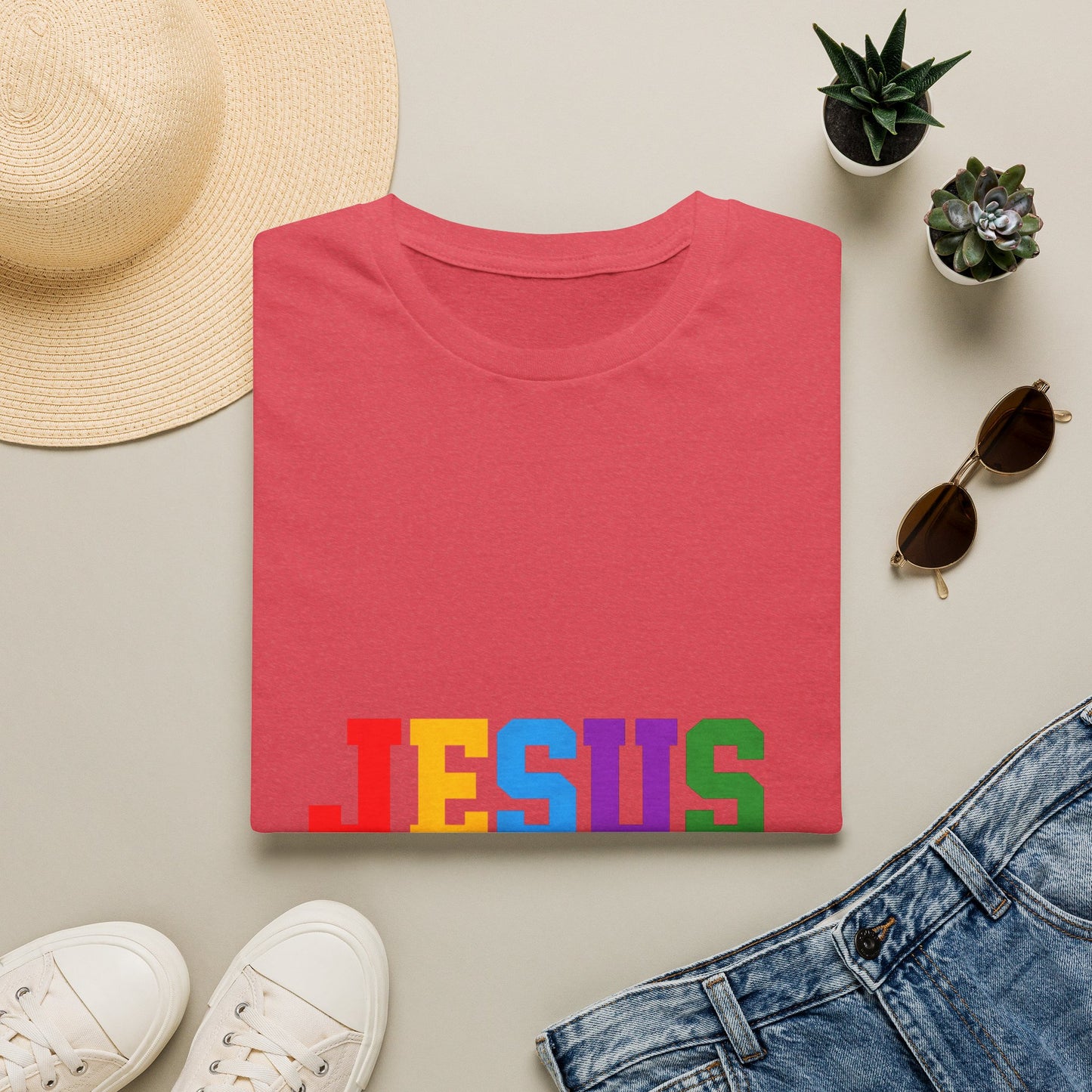 "Jesus" Colorful Graphic Tee
