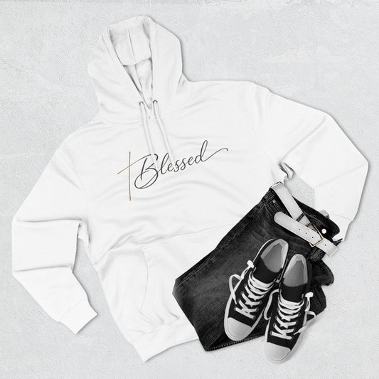 Blessed Script Hoodie — Minimalist Inspirational Pullover