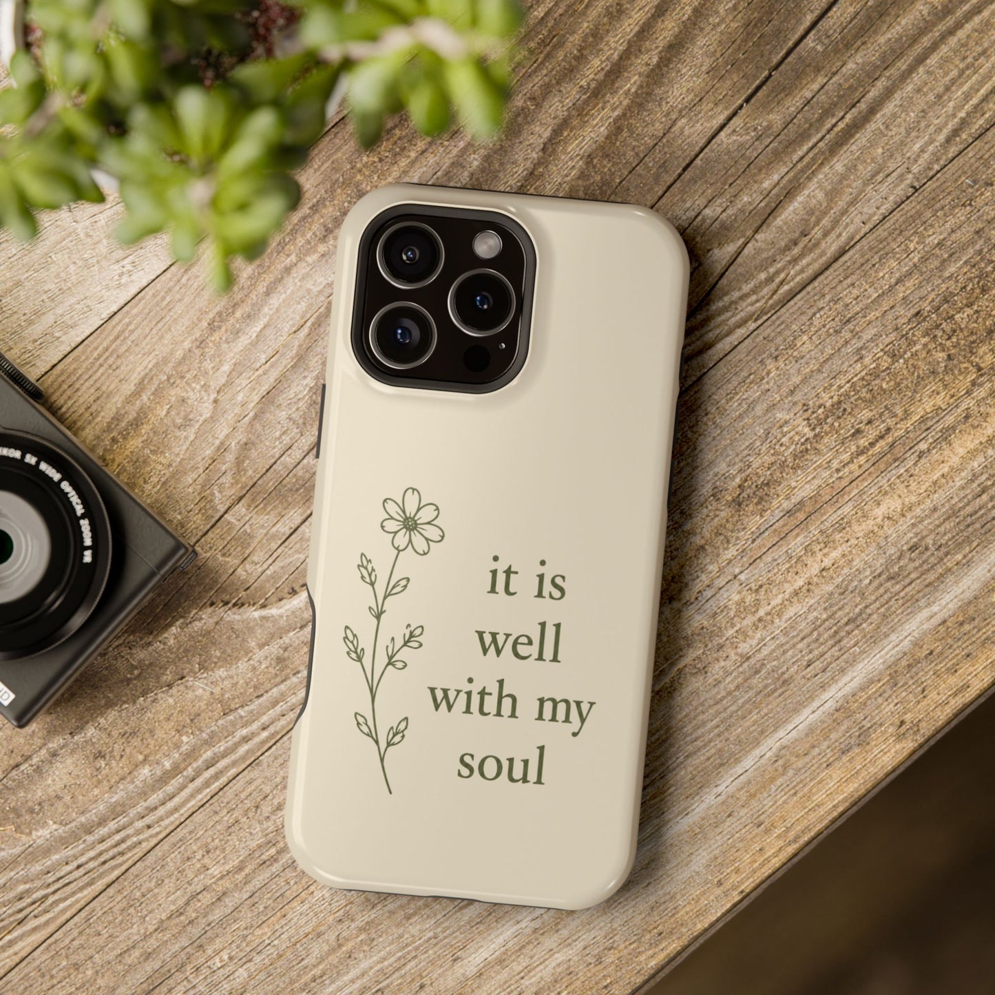 'It Is Well With My Soul' Magnetic Impact-Resistant Phone Case