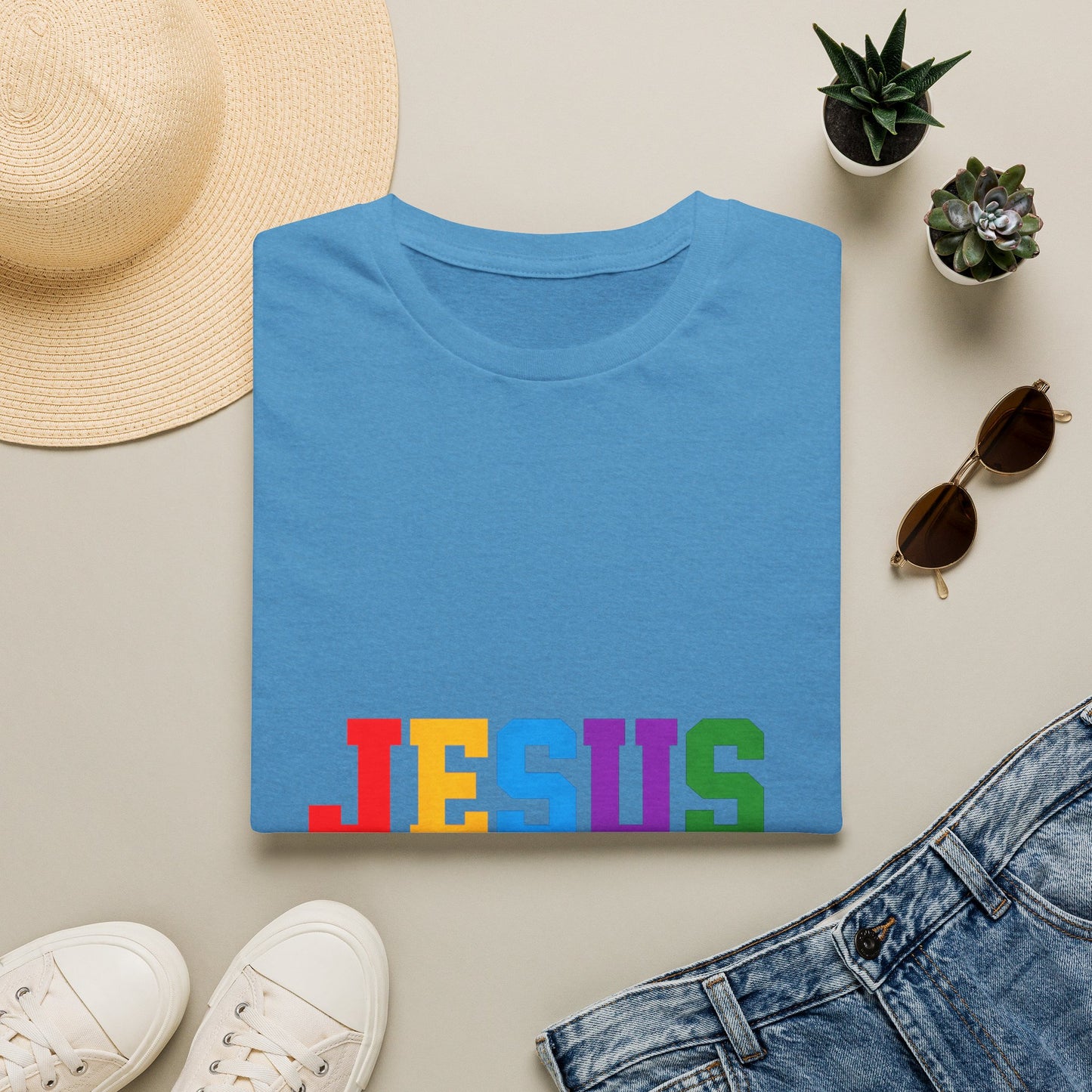 "Jesus" Colorful Graphic Tee