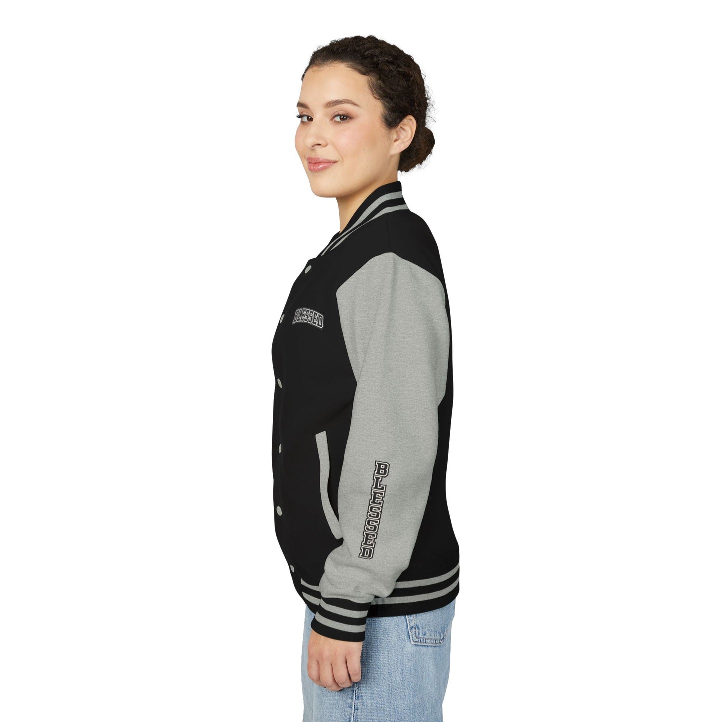 Blessed Letterman Jacket — Christian Varsity Style Jacket