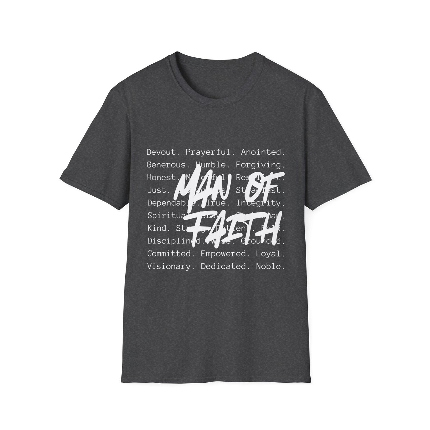 "Man of Faith" T-Shirt — Christian Inspirational Tee for Men