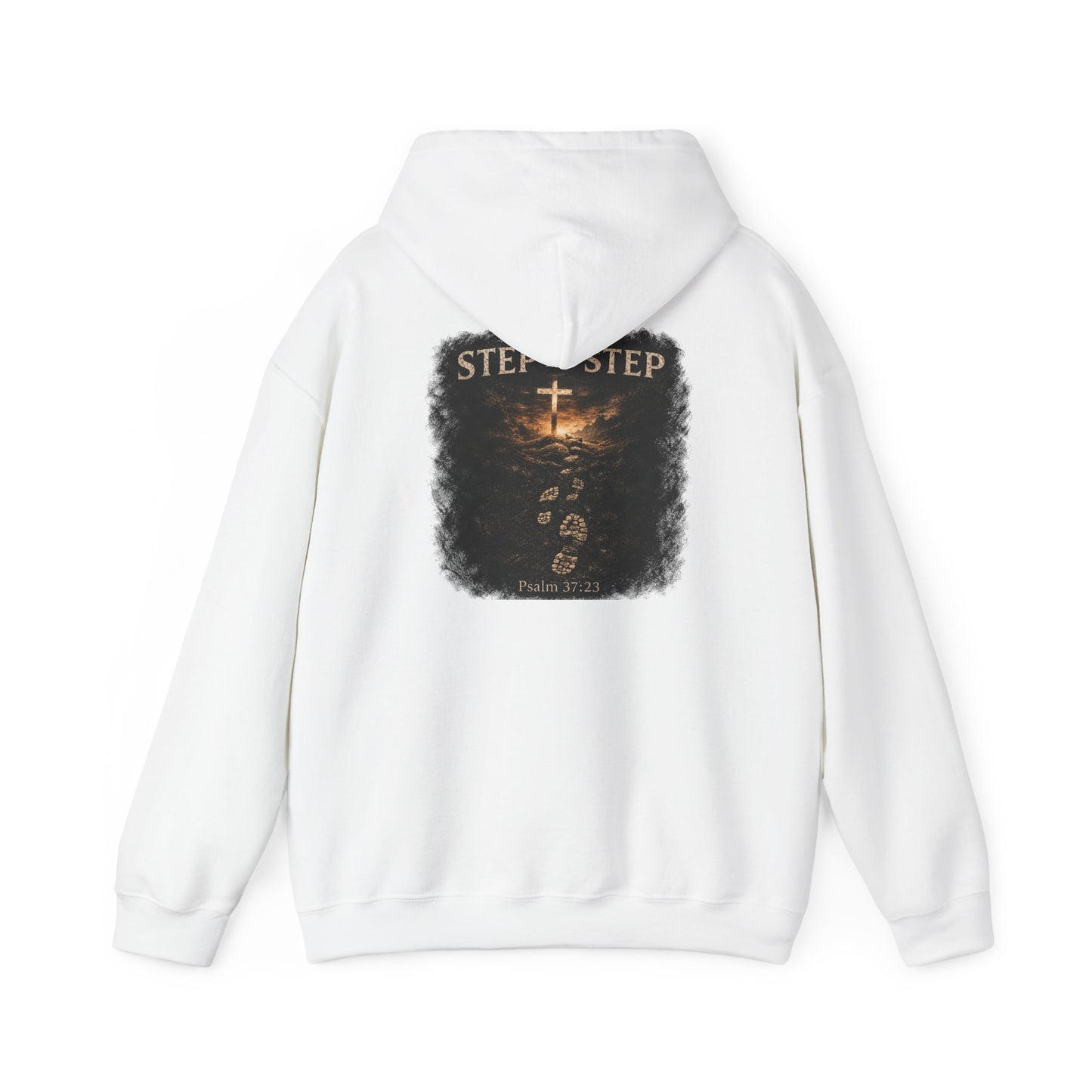 Psalm 23 'Step by Step' Christian Hoodie — Inspirational Faith Sweatshirt