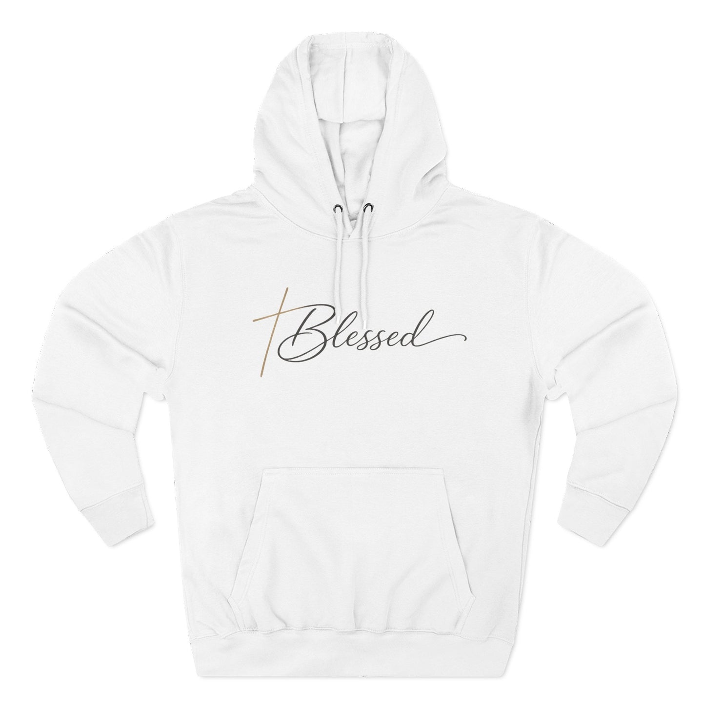 Blessed Script Hoodie — Minimalist Inspirational Pullover