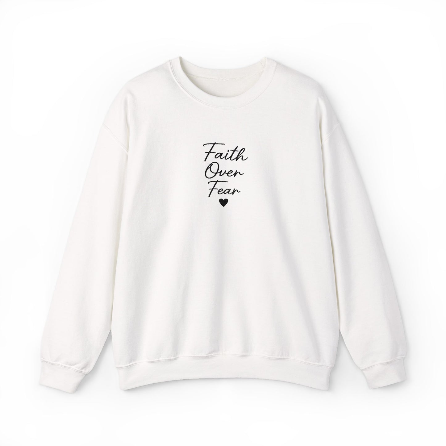 Embroidered "Faith Over Fear" Quietly Confident Christian Testimony