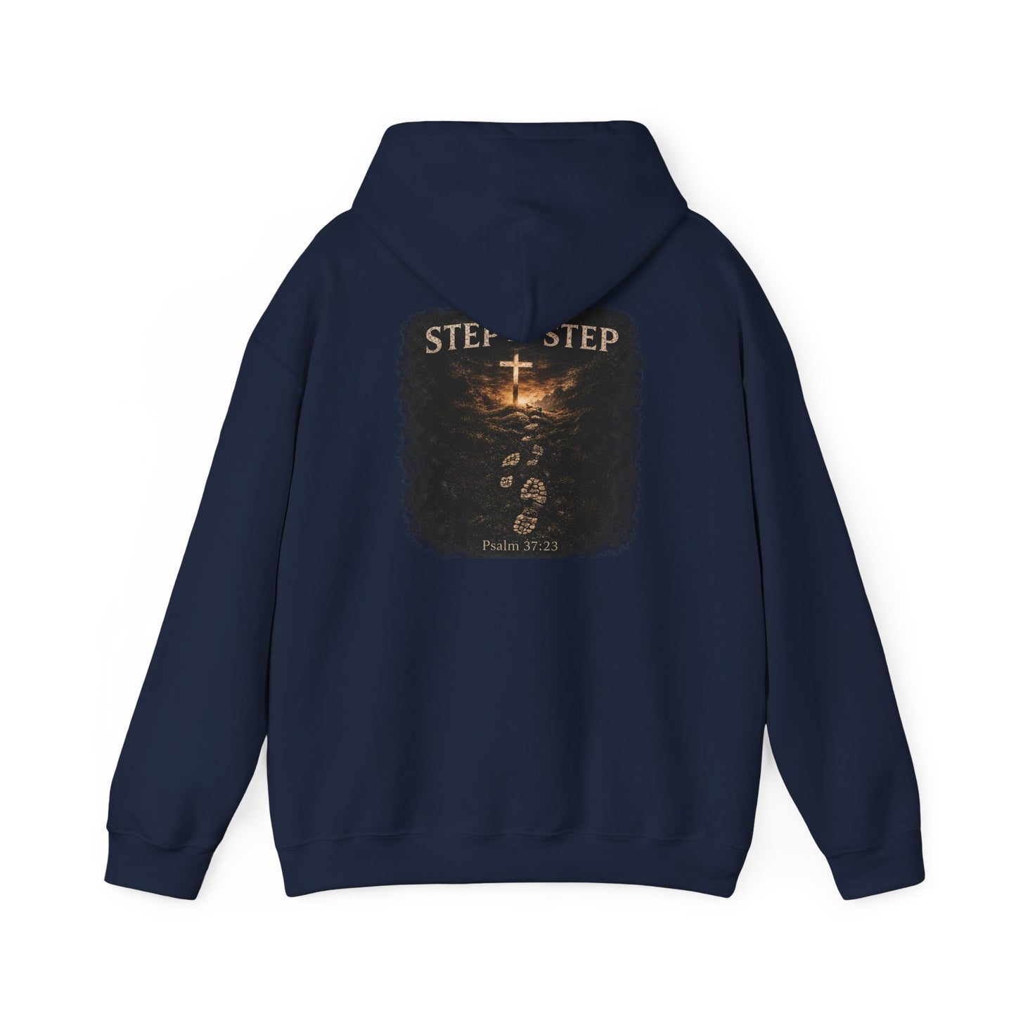 Psalm 23 'Step by Step' Christian Hoodie — Inspirational Faith Sweatshirt