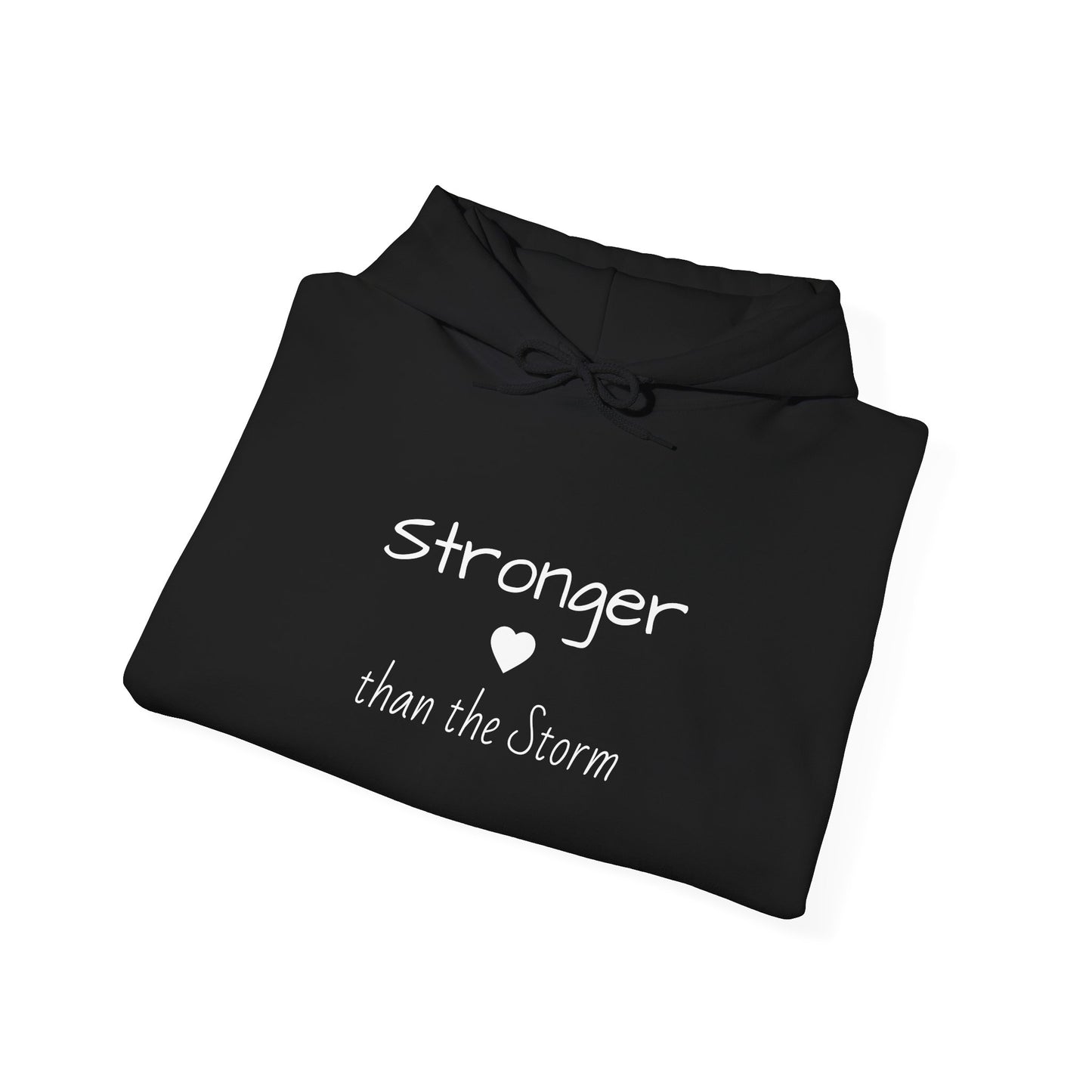 "Stronger than the Storm" Inspirational Pullover Hoodie