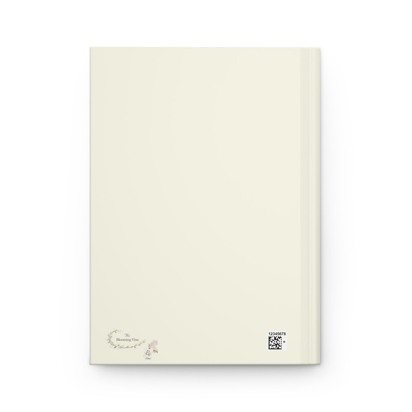 Botanical Cream Floral Journal with Gold Script (Keep Growing) - Hard Cover Journal