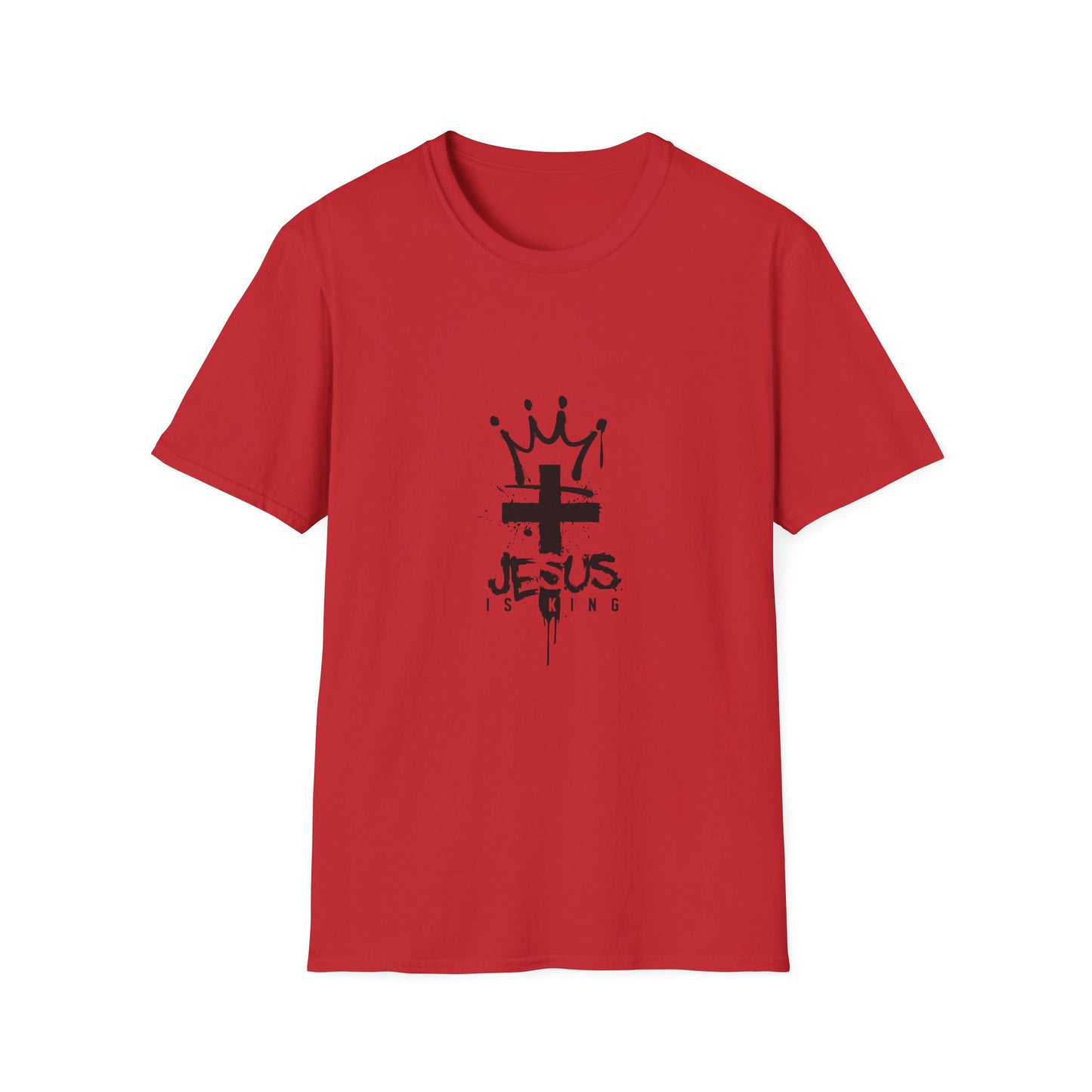 Jesus King T-Shirt — Crowned Cross Faith Graphic Tee