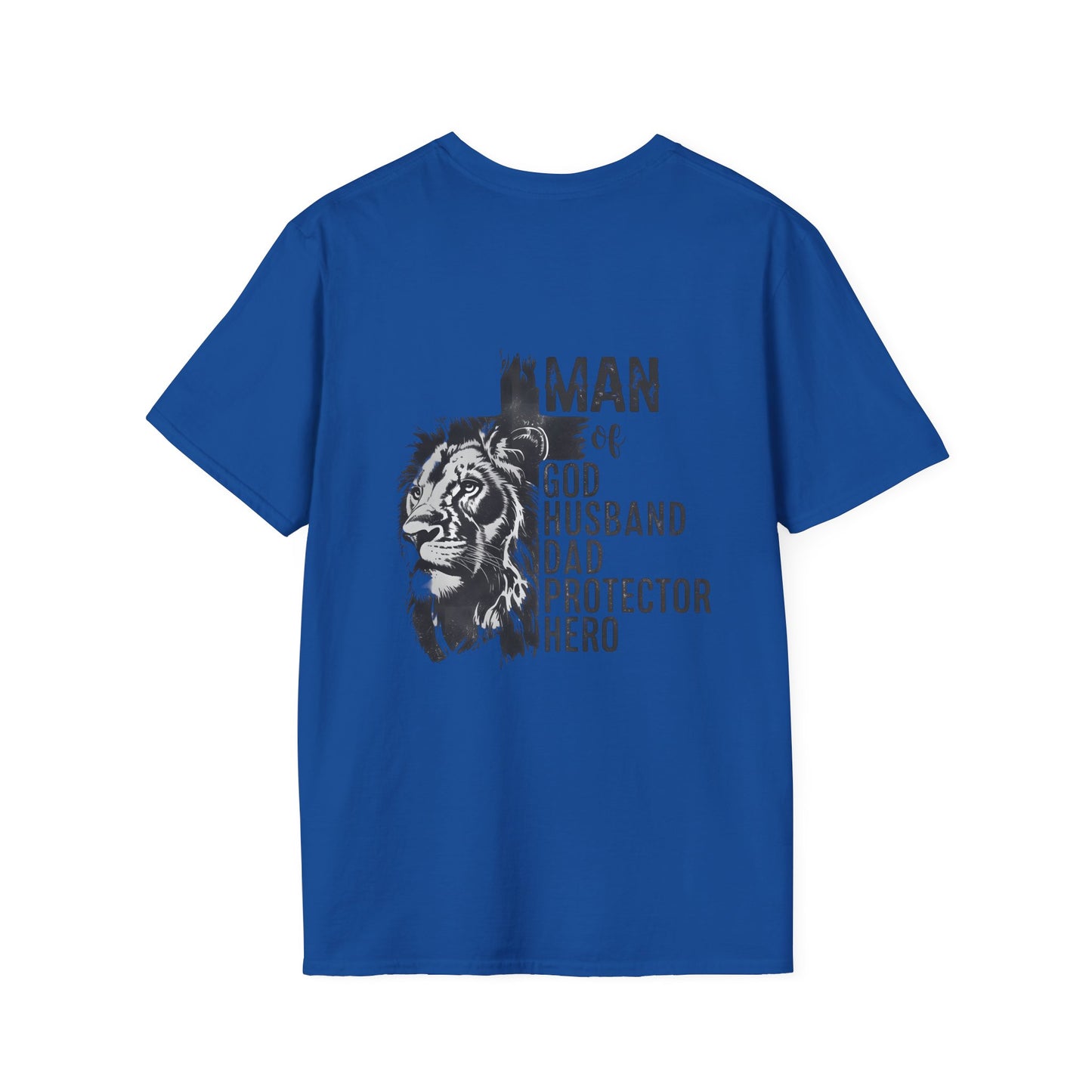 Lion Portrait Pocket T-Shirt — Minimalist Animal Graphic Tee