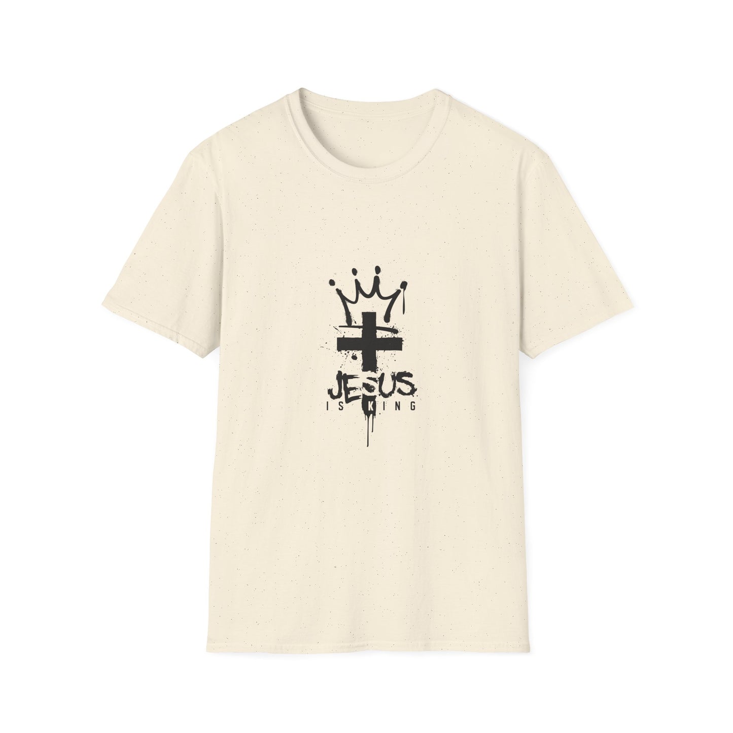 Jesus King T-Shirt — Crowned Cross Faith Graphic Tee