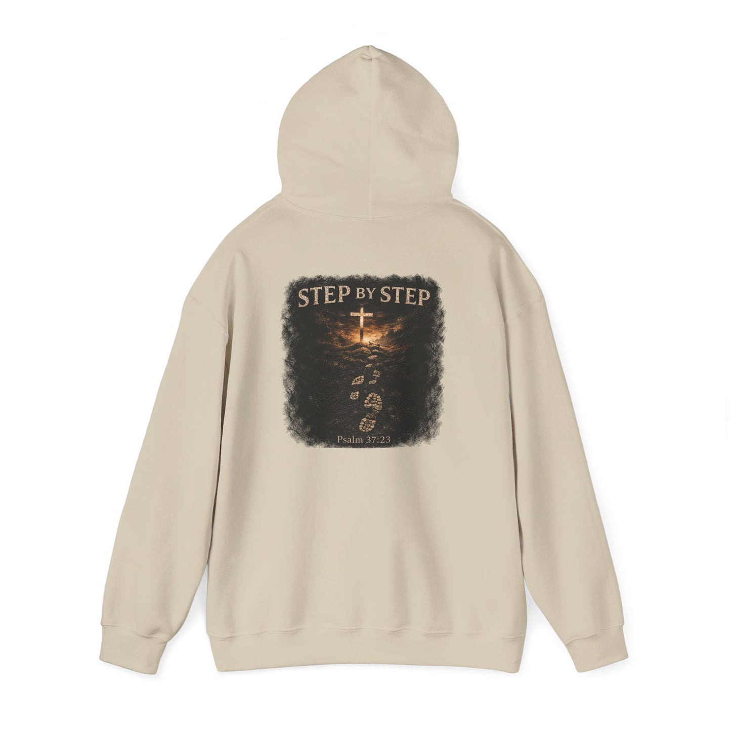 Psalm 23 'Step by Step' Christian Hoodie — Inspirational Faith Sweatshirt