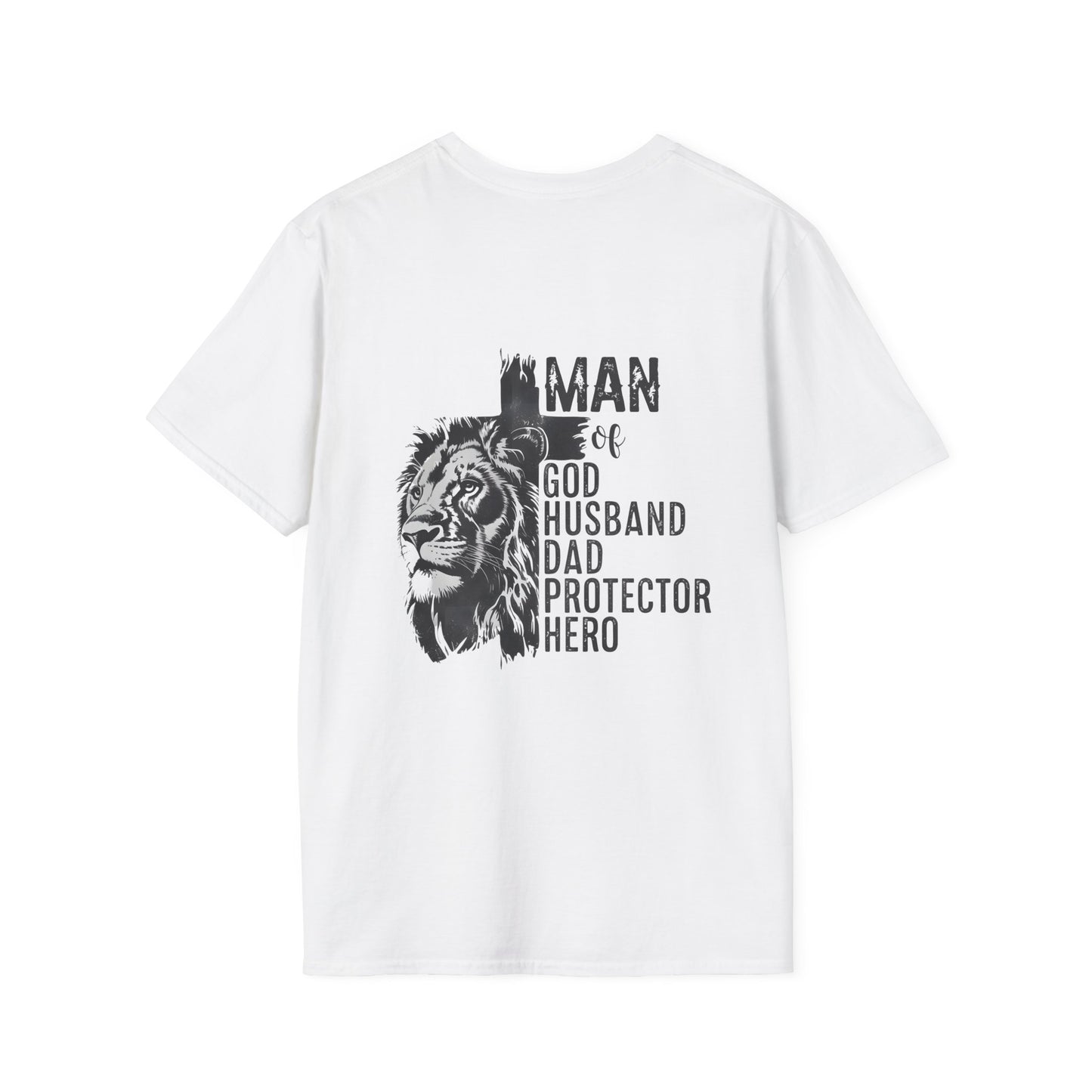 Lion Portrait Pocket T-Shirt — Minimalist Animal Graphic Tee