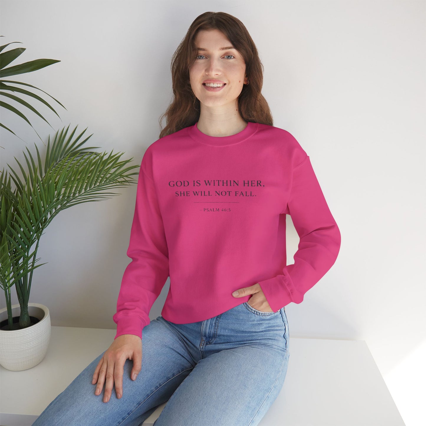 Embroidered Faith Crewneck Sweatshirt — Minimal Christian Pullover