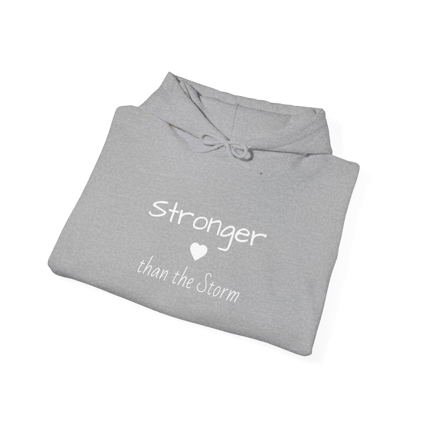 "Stronger than the Storm" Inspirational Pullover Hoodie