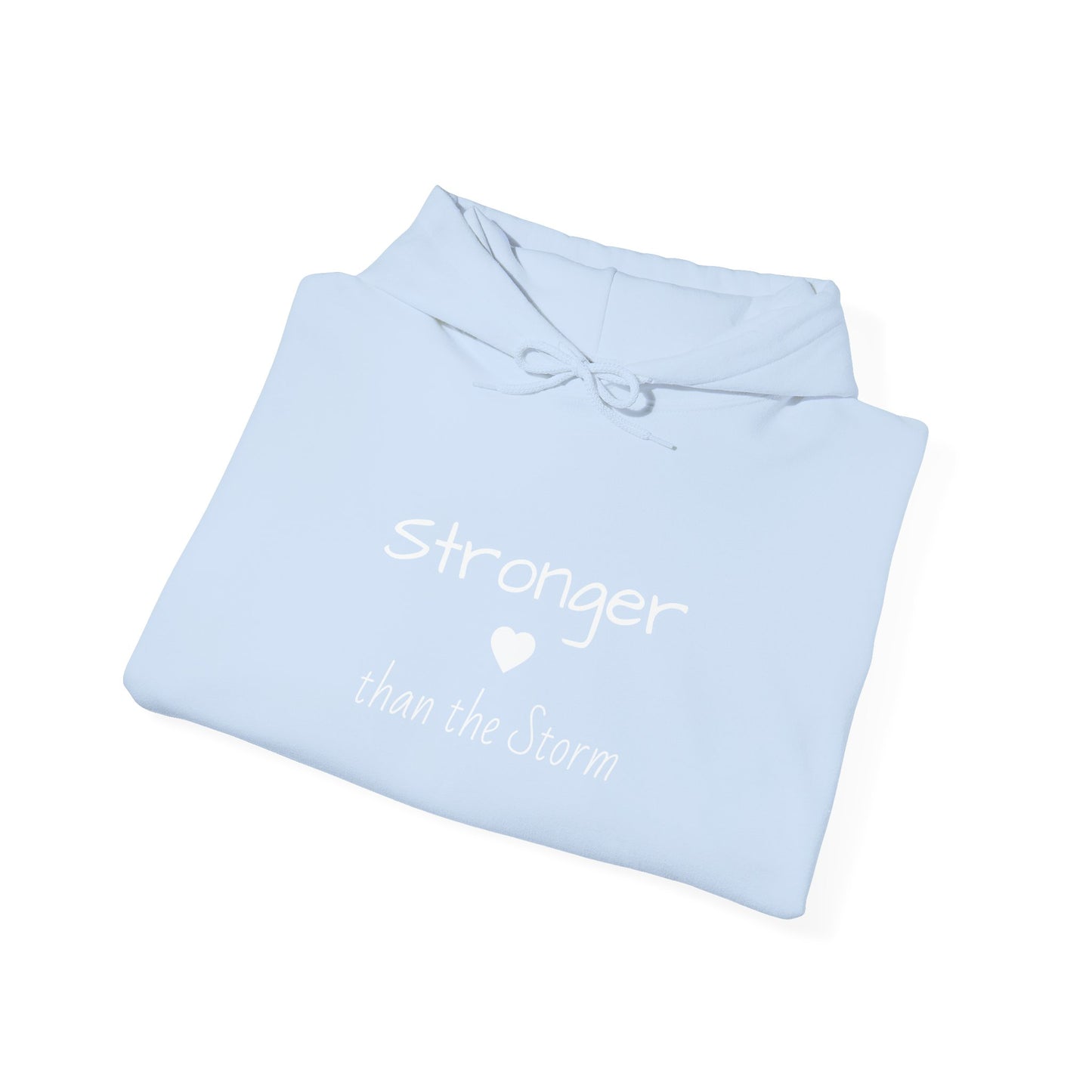 "Stronger than the Storm" Inspirational Pullover Hoodie