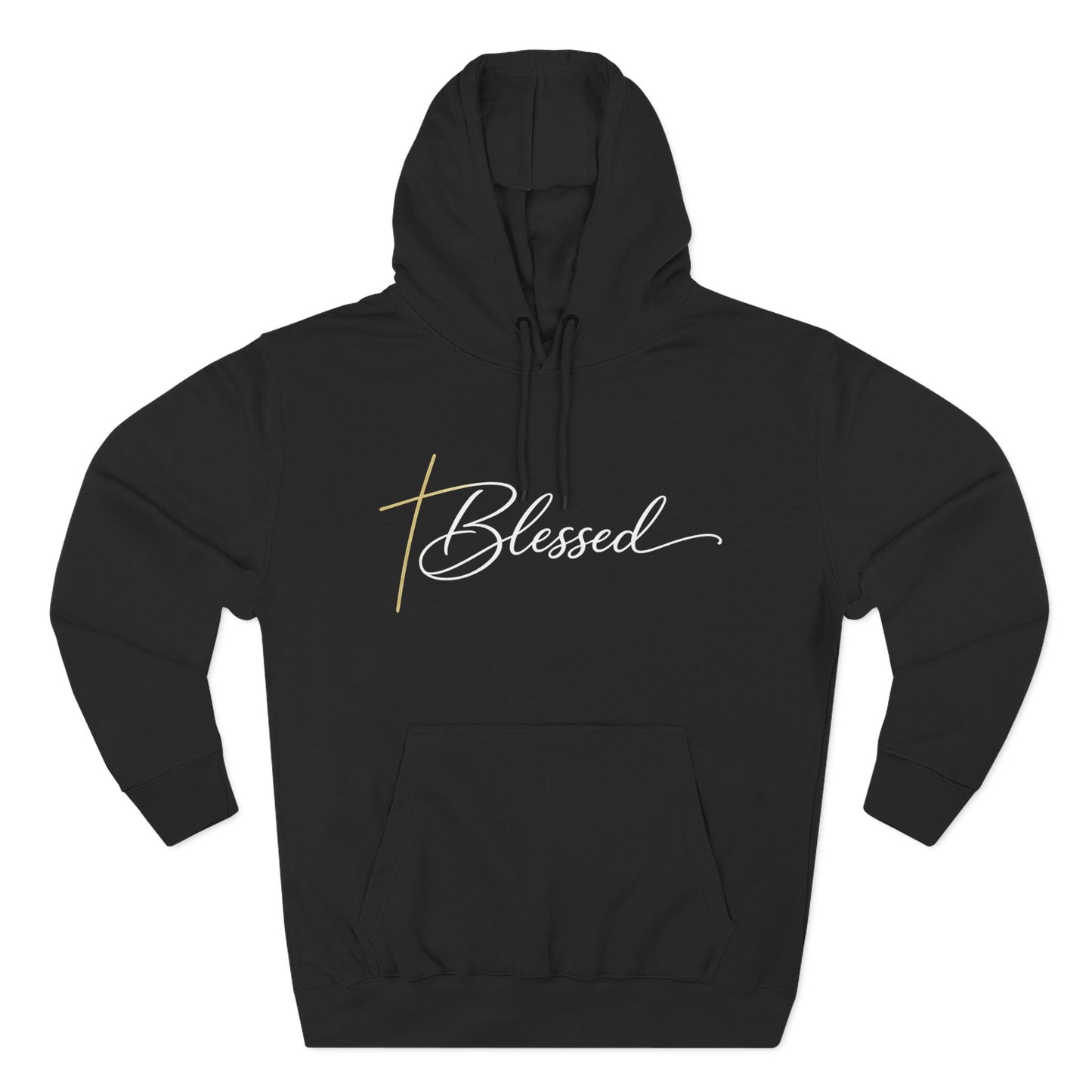 Blessed Script Hoodie — Minimalist Inspirational Pullover