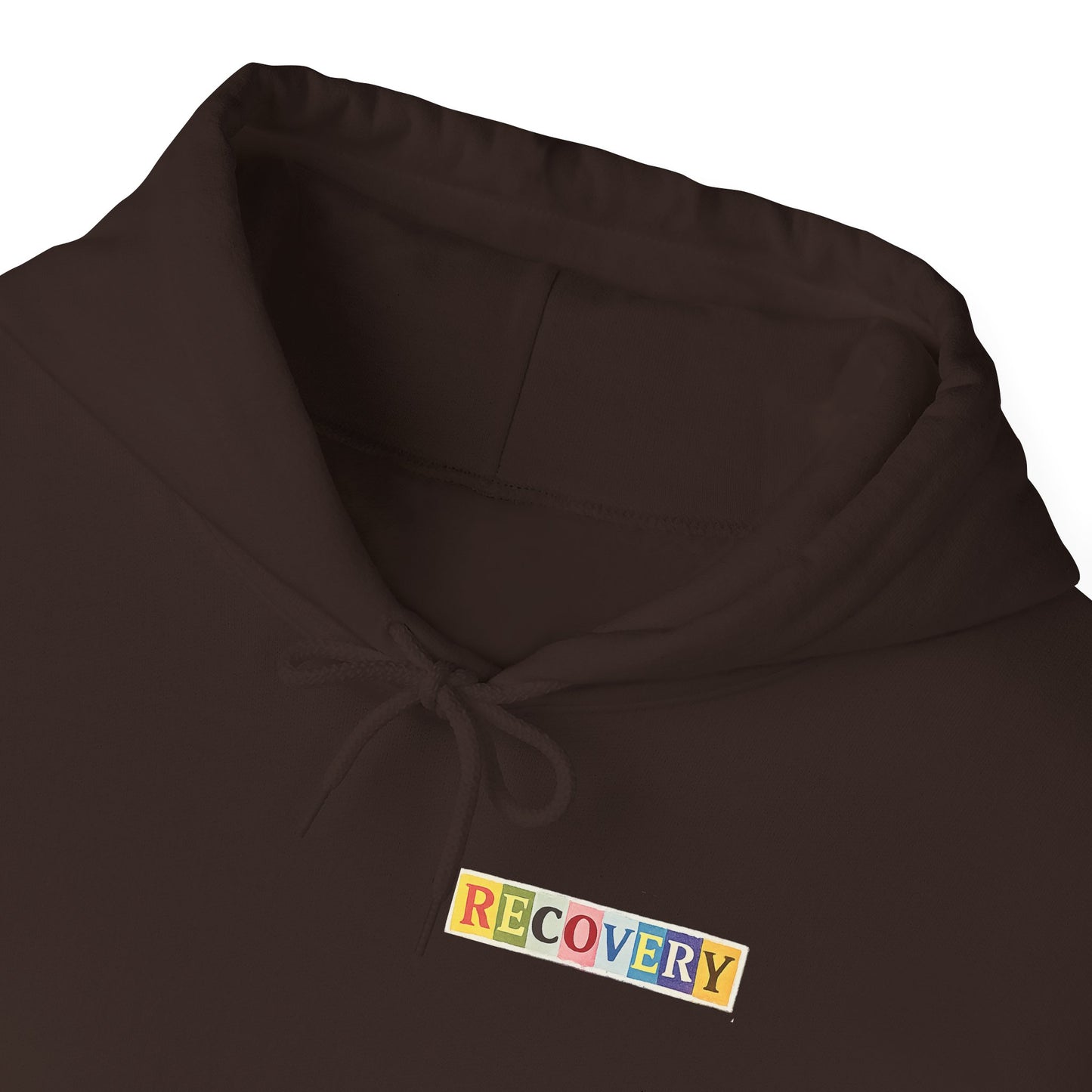Recovery Words Hoodie — Inspirational Word Cloud Hooded Sweatshirt