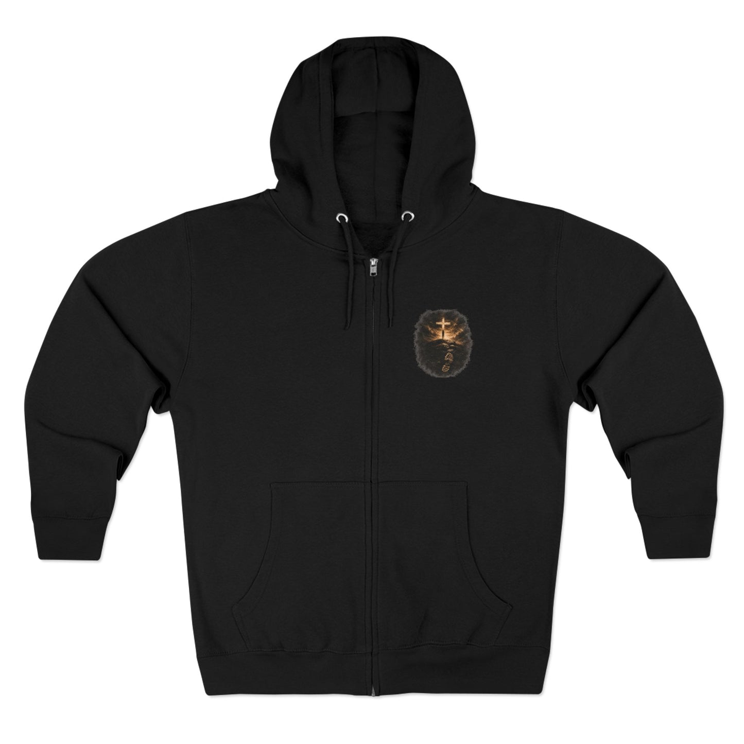 Step by Step Psalm 37:23 Cross Zip Hoodie