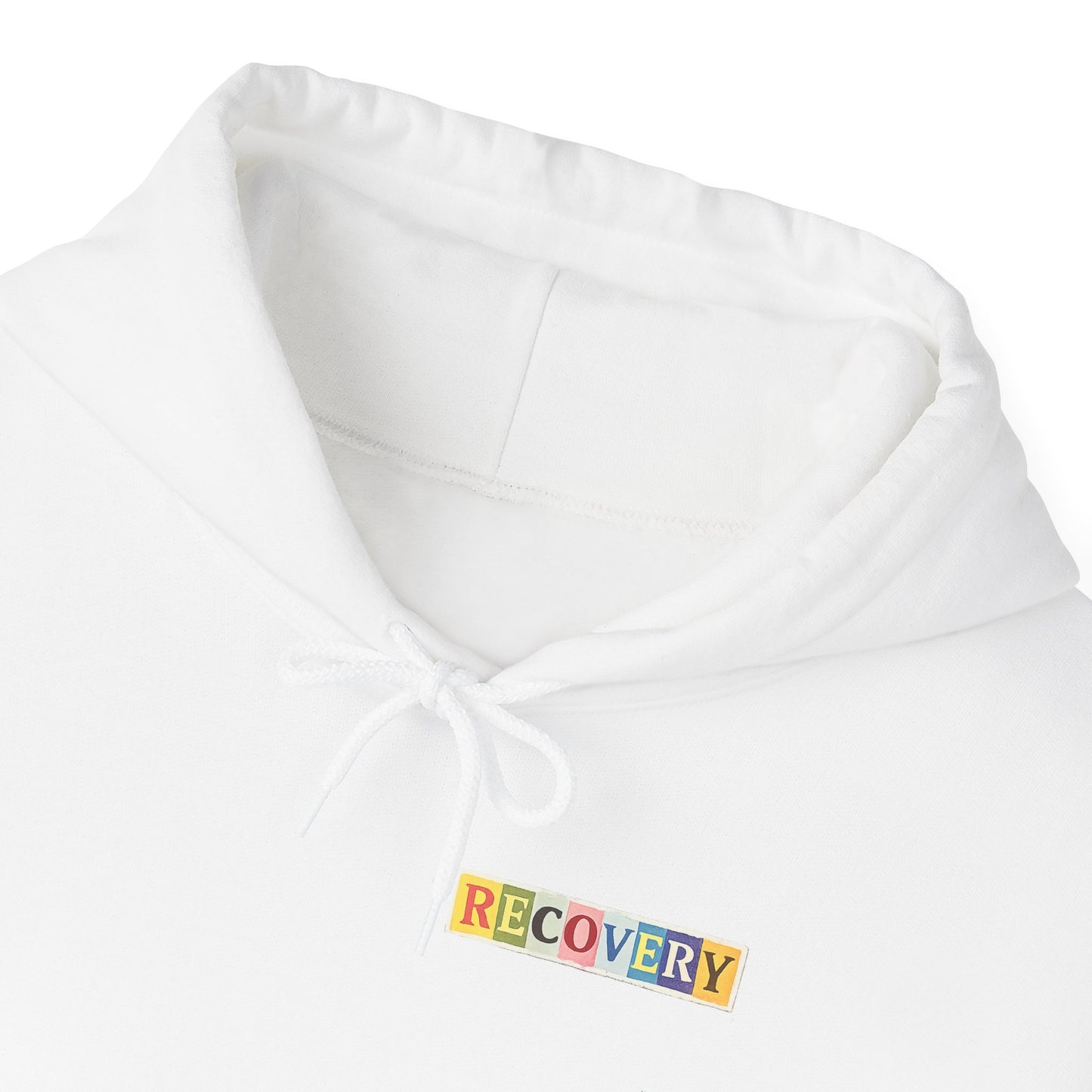 Recovery Words Hoodie — Inspirational Word Cloud Hooded Sweatshirt