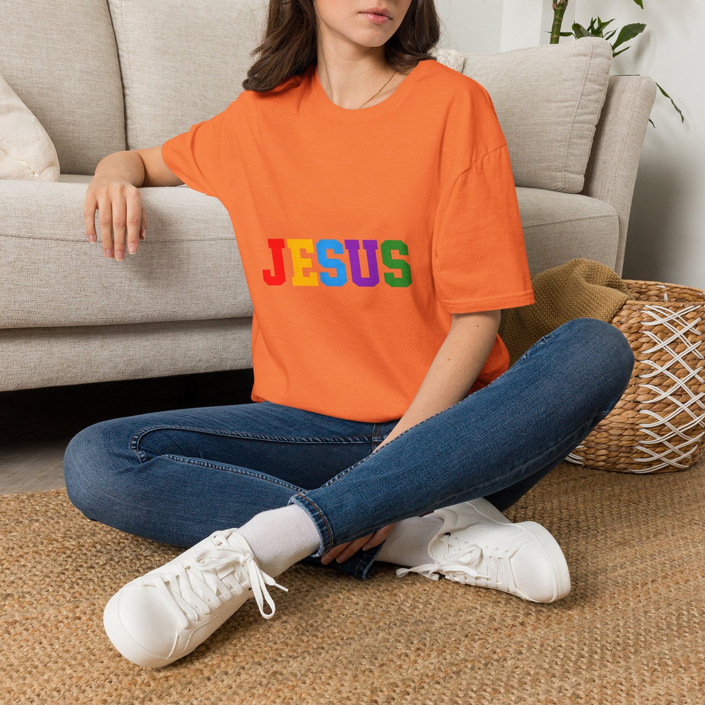 "Jesus" Colorful Graphic Tee