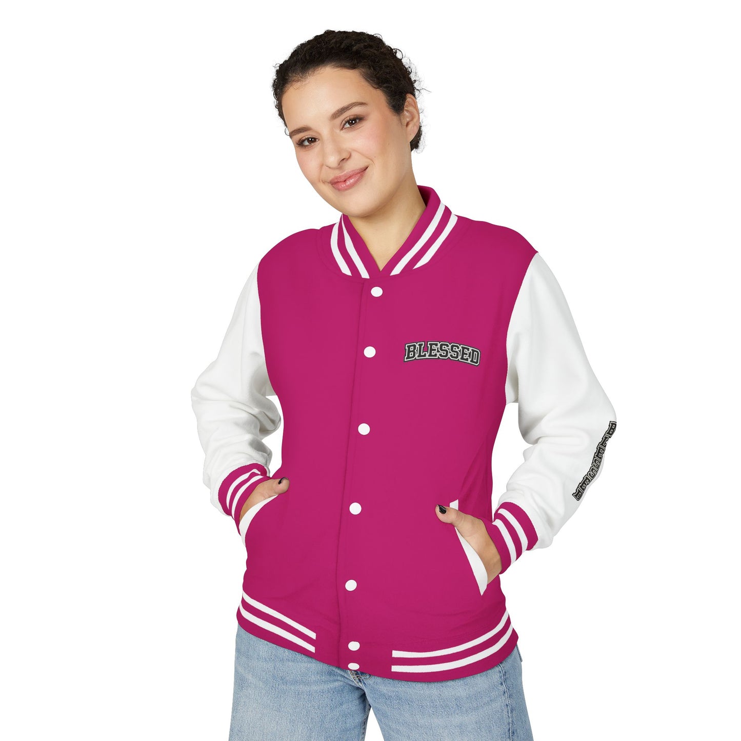 Blessed Letterman Jacket — Christian Varsity Style Jacket
