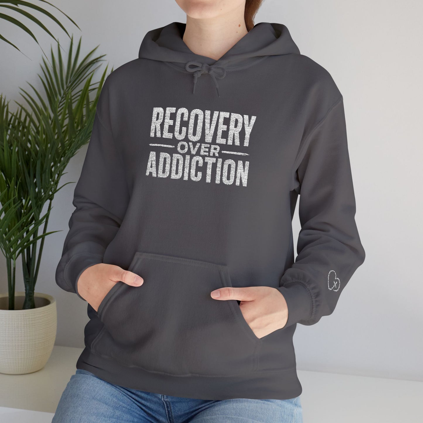 "Recovery over Addiction" Celebrate Your Recovery — Inspirational Recovery Pullover