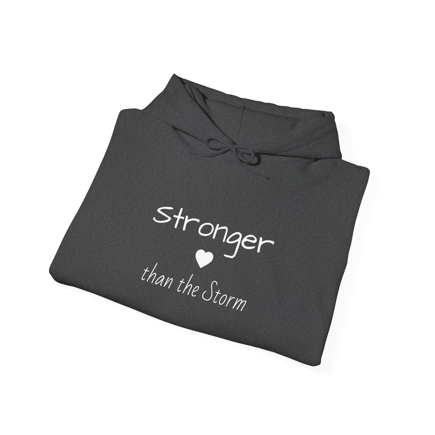 "Stronger than the Storm" Inspirational Pullover Hoodie