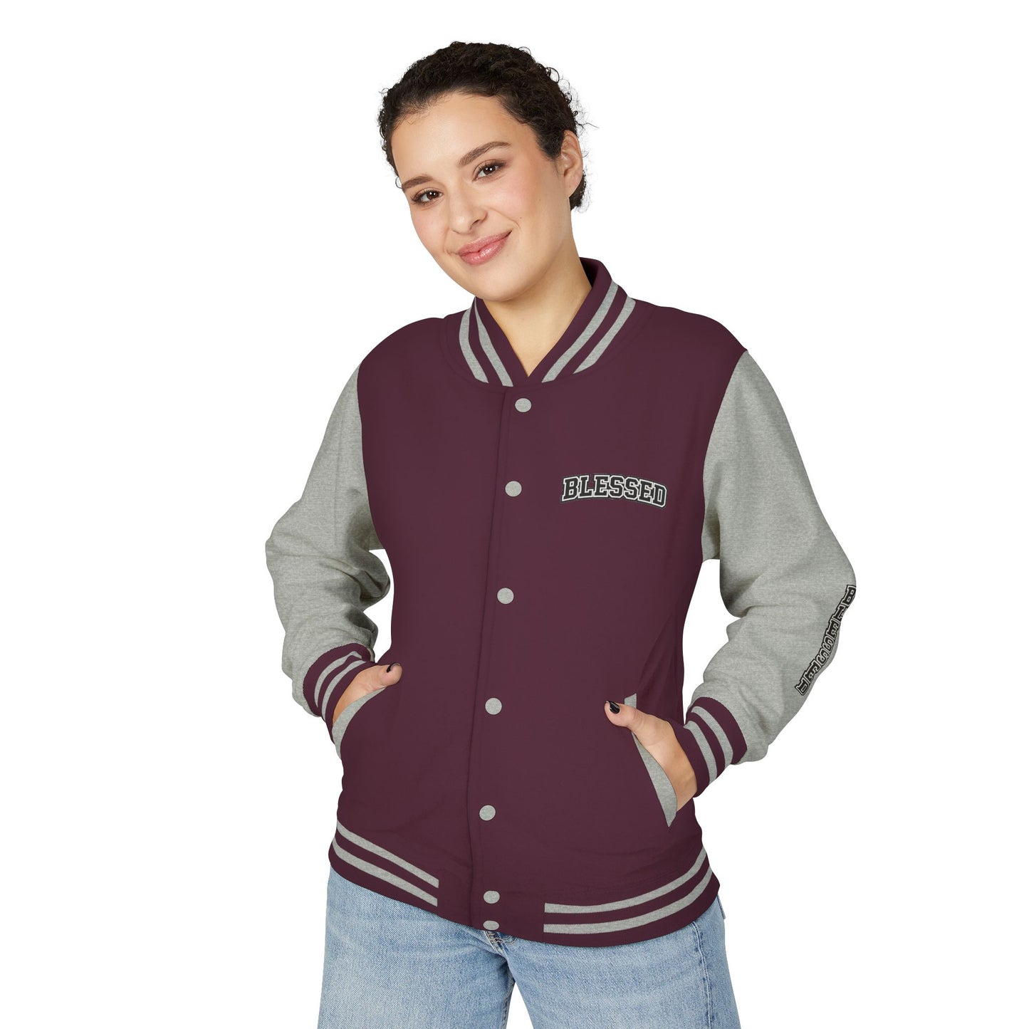 Blessed Letterman Jacket — Christian Varsity Style Jacket