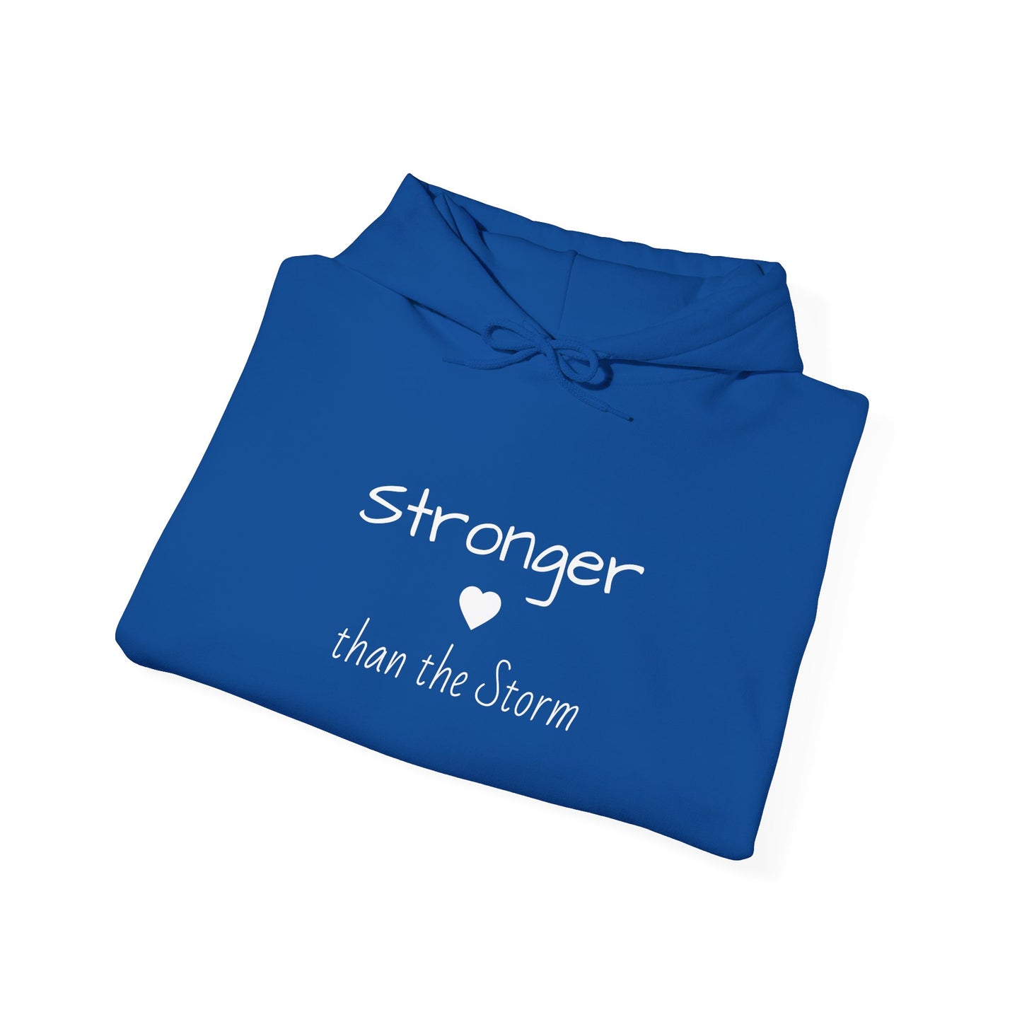 "Stronger than the Storm" Inspirational Pullover Hoodie