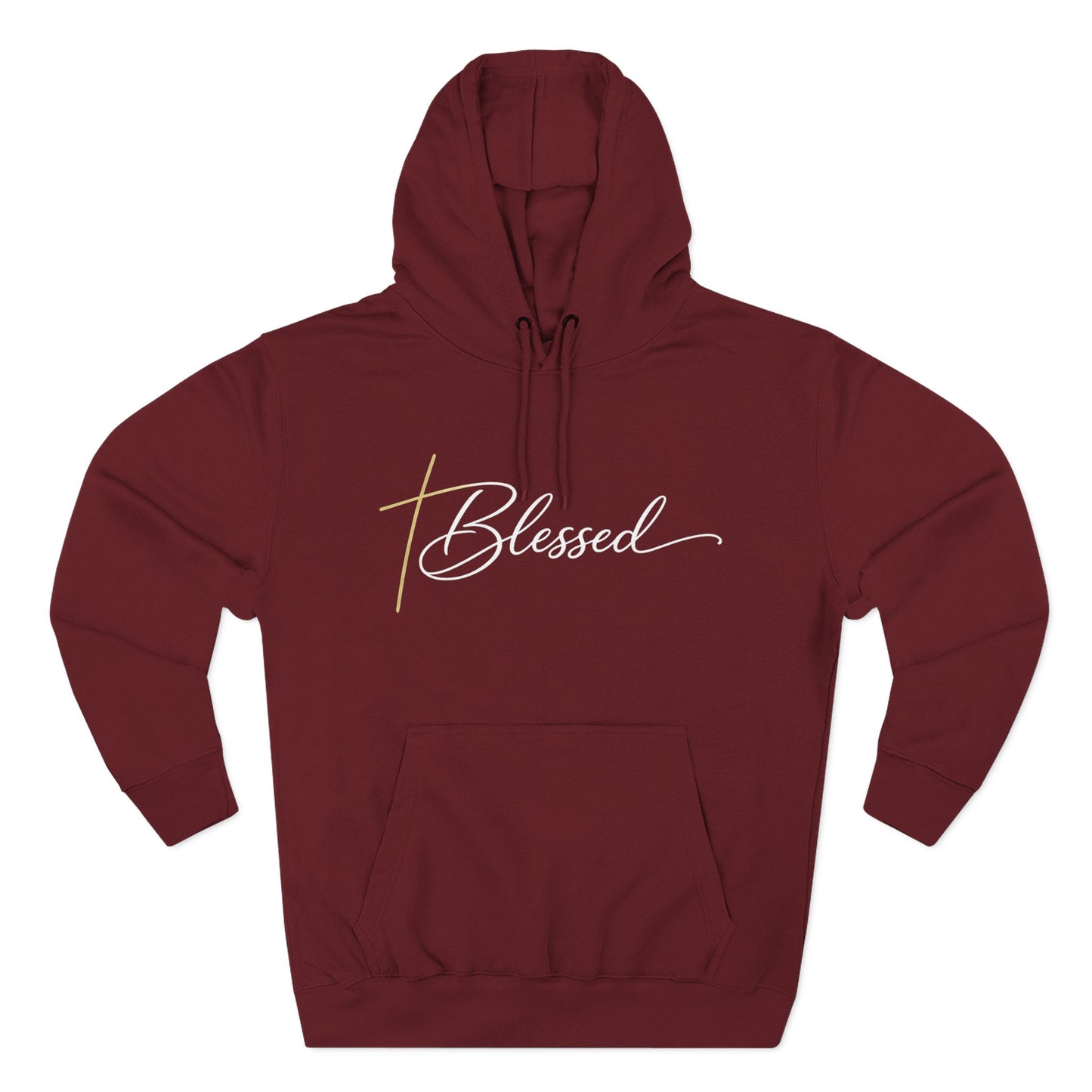 Blessed Script Hoodie — Minimalist Inspirational Pullover