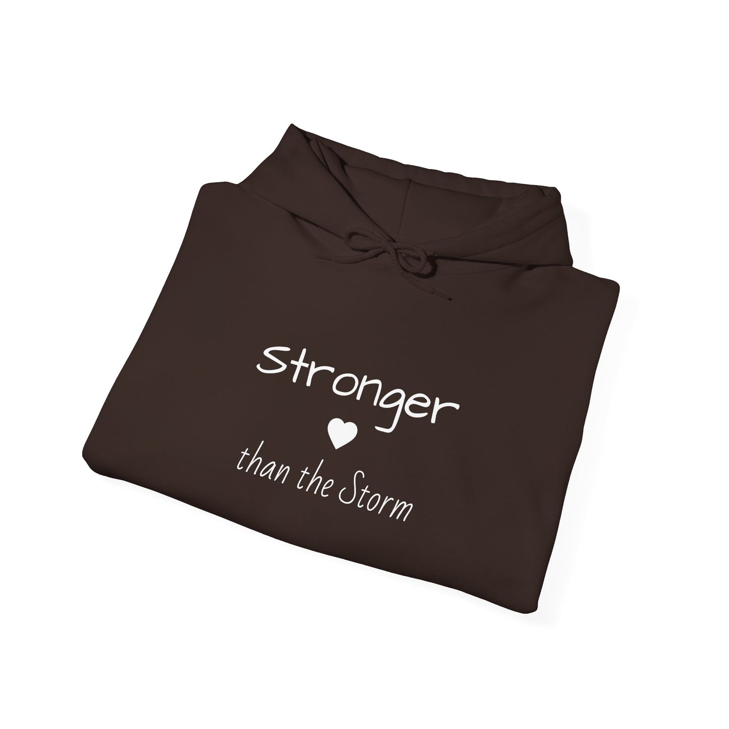 "Stronger than the Storm" Inspirational Pullover Hoodie