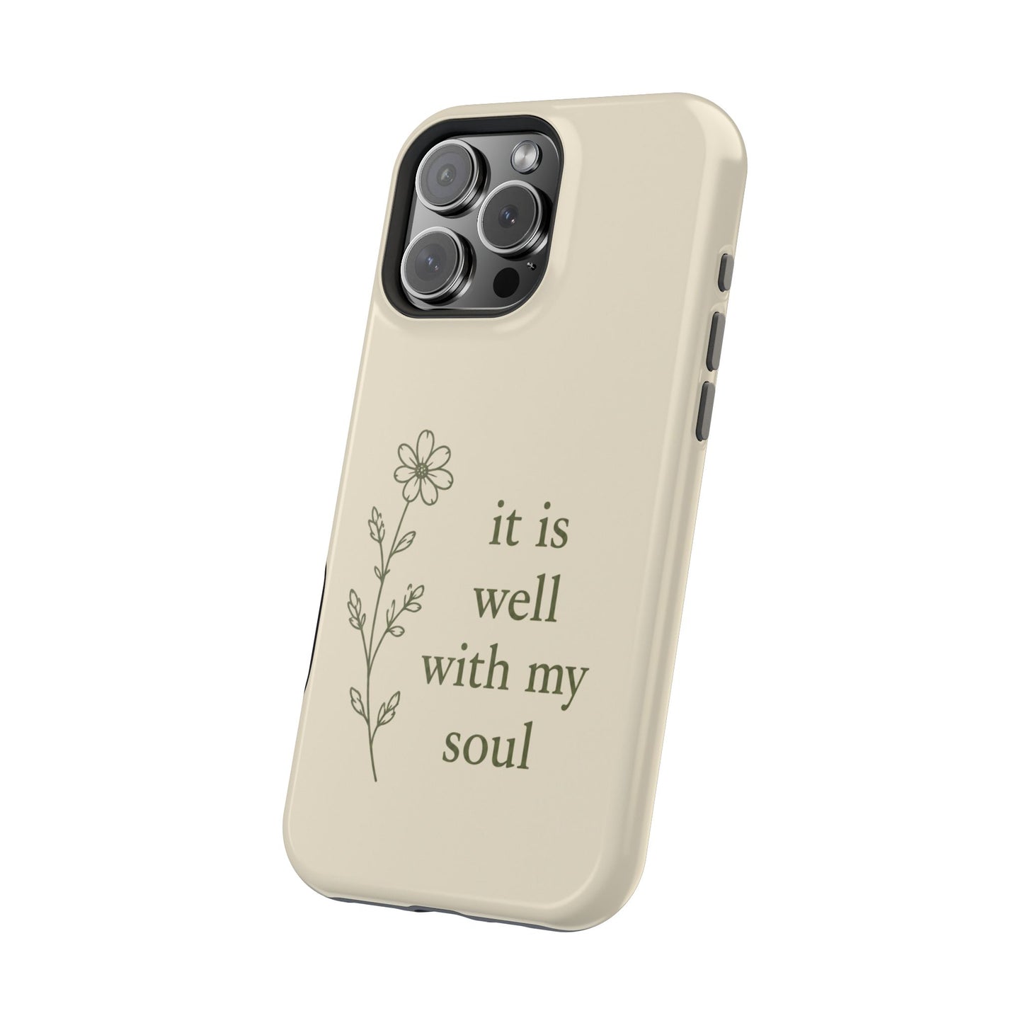 'It Is Well With My Soul' Magnetic Impact-Resistant Phone Case