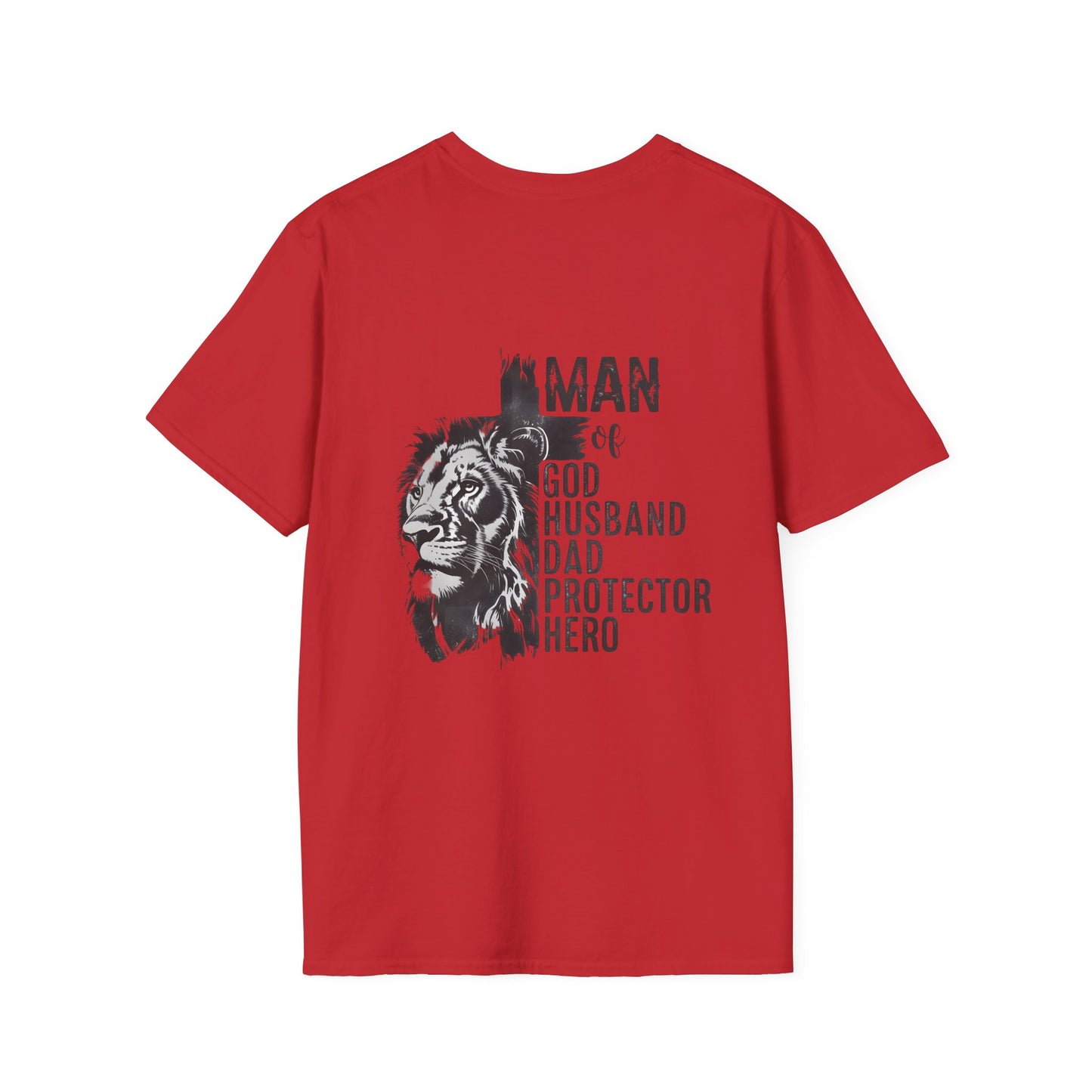 Lion Portrait Pocket T-Shirt — Minimalist Animal Graphic Tee
