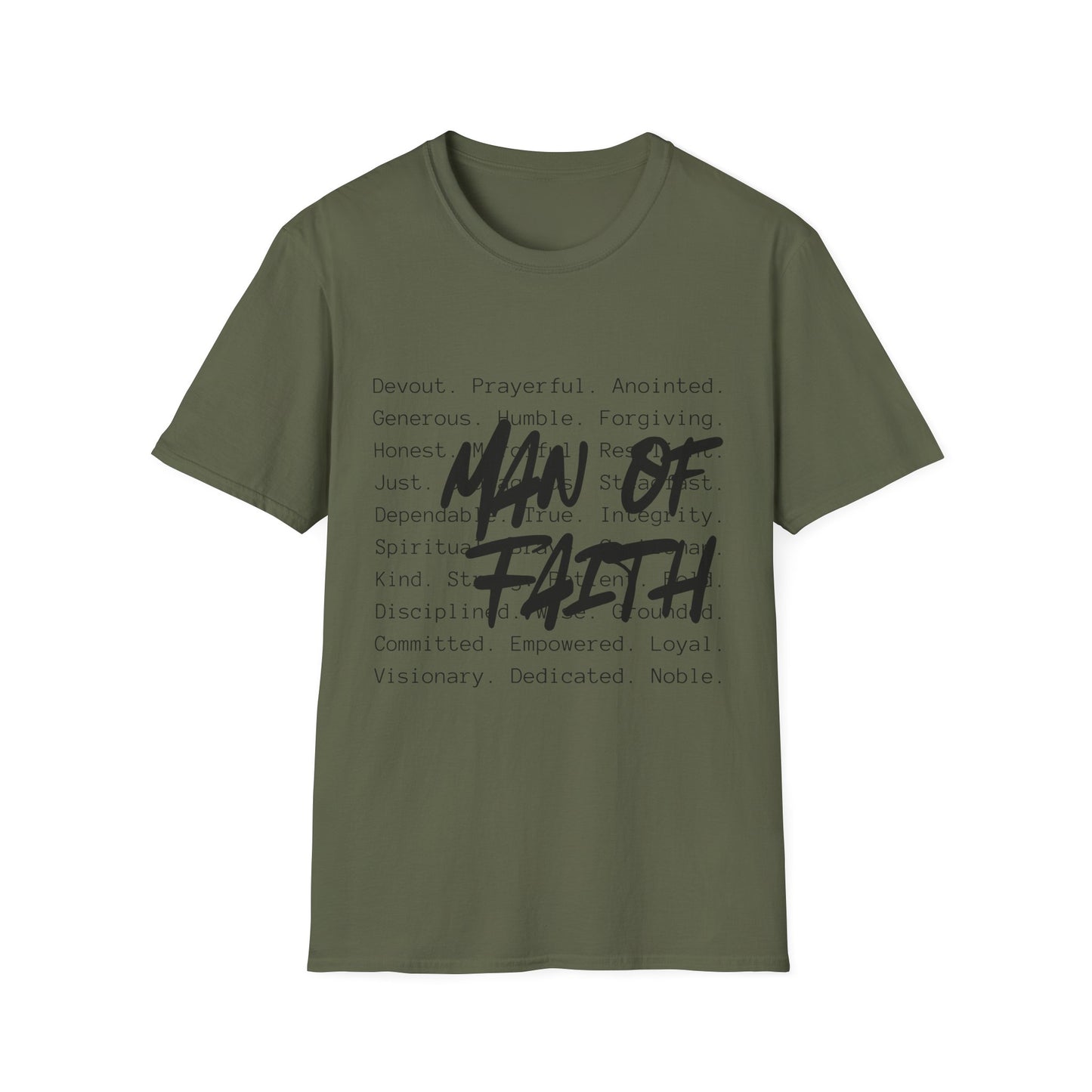 "Man of Faith" T-Shirt — Christian Inspirational Tee for Men