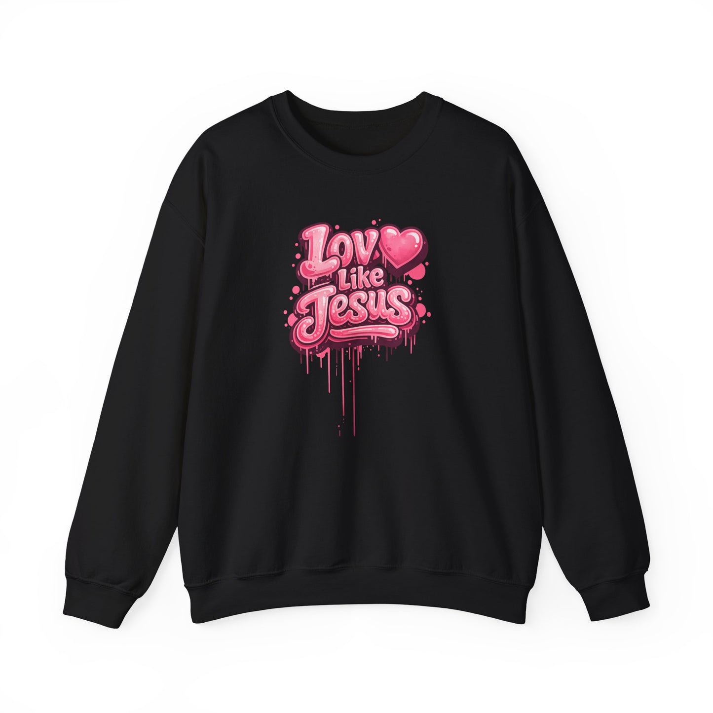 "Love Like Jesus" retro front graphic Crewneck Sweatshirt
