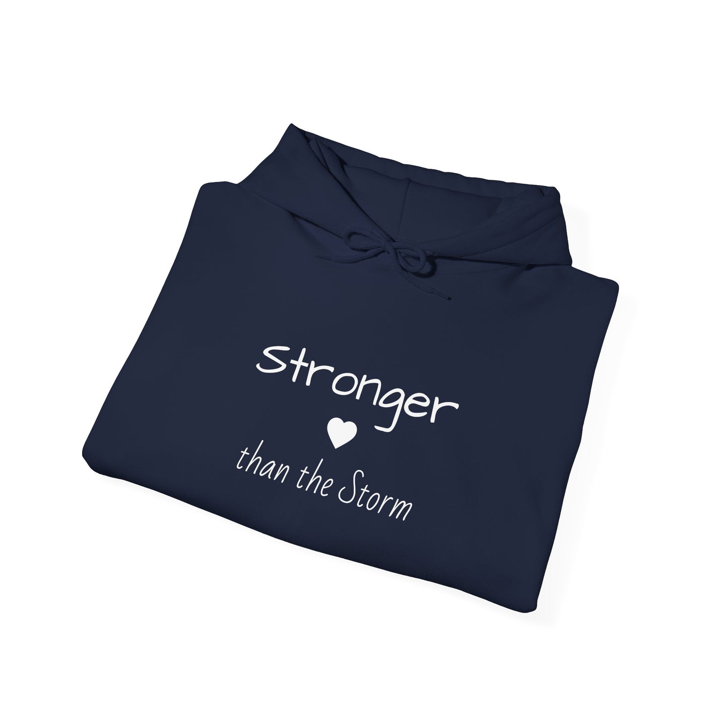 "Stronger than the Storm" Inspirational Pullover Hoodie