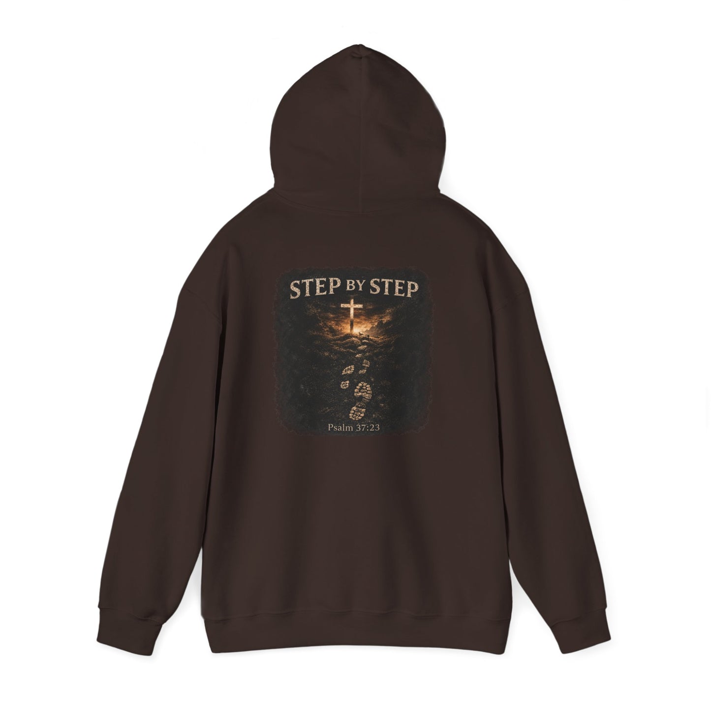 Psalm 23 'Step by Step' Christian Hoodie — Inspirational Faith Sweatshirt