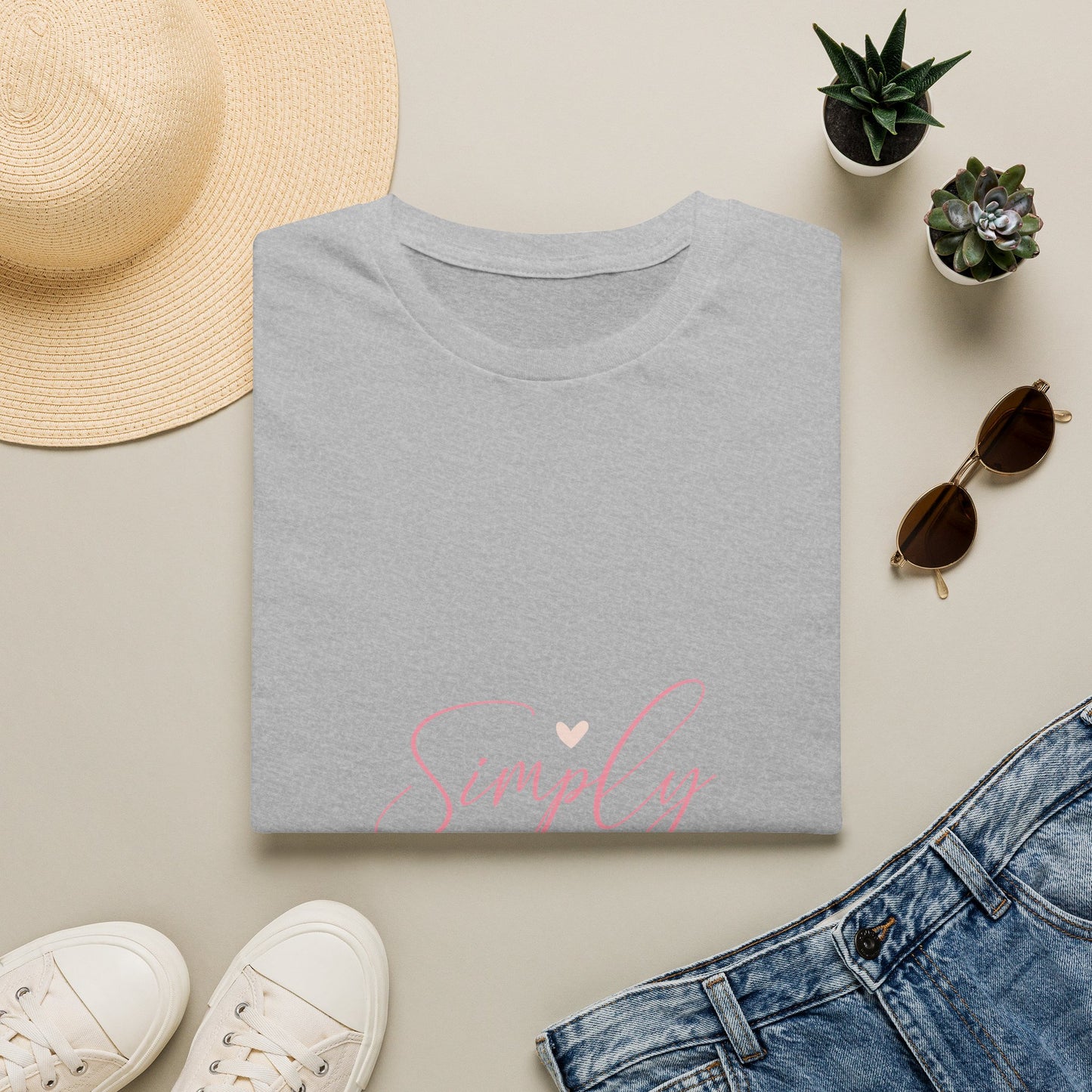 Simply Blessed T-Shirt — Pastel Script Faith Tee