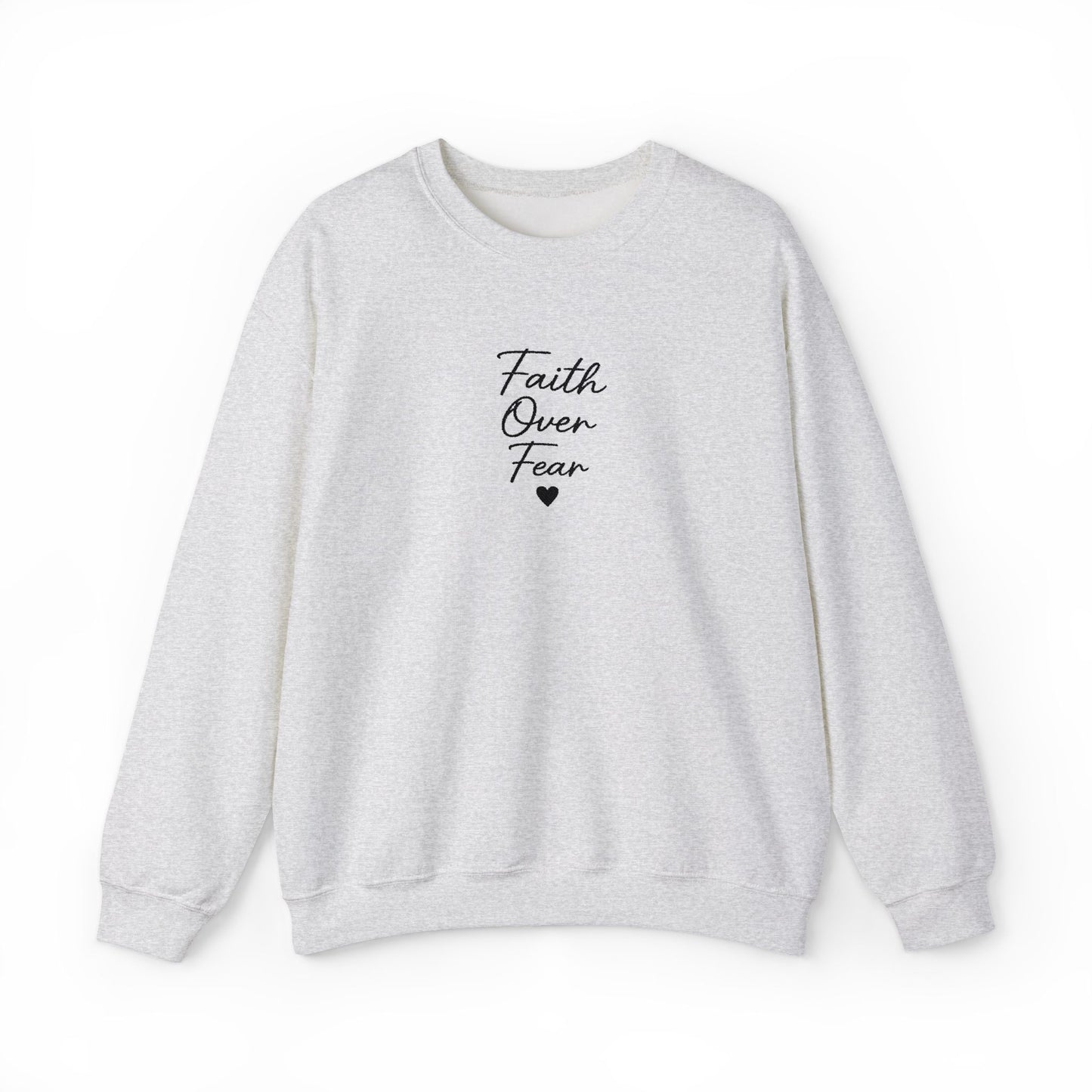 Embroidered "Faith Over Fear" Quietly Confident Christian Testimony