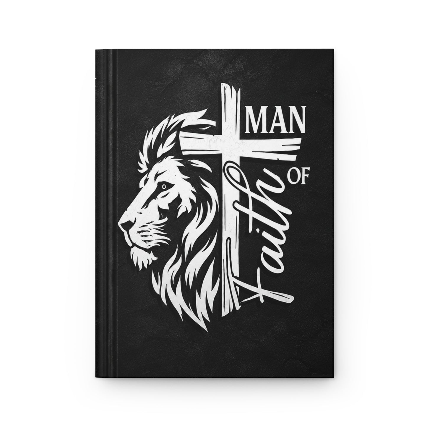 Faithful Lion Hardcover Journal — "Man of Faith" Christian Notebook